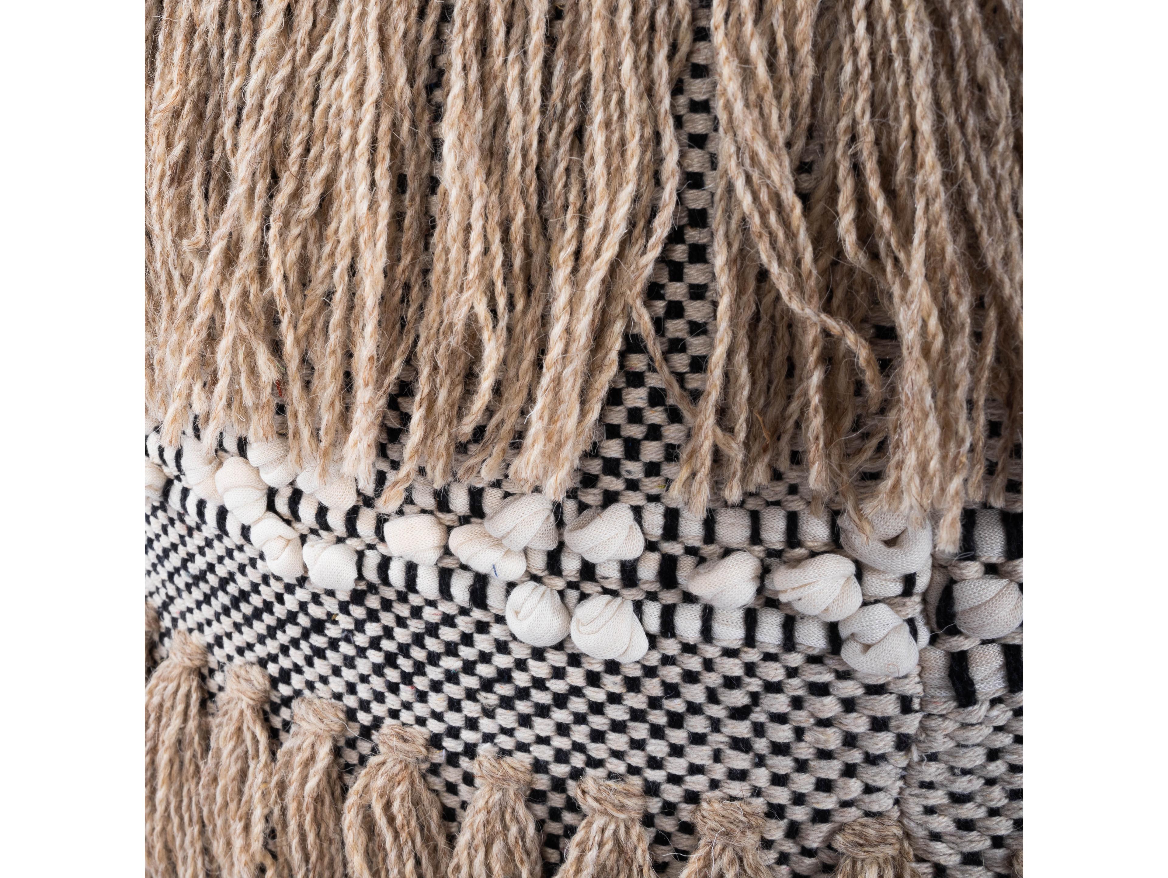 Butler Zoey Beige Upholstered Pouf