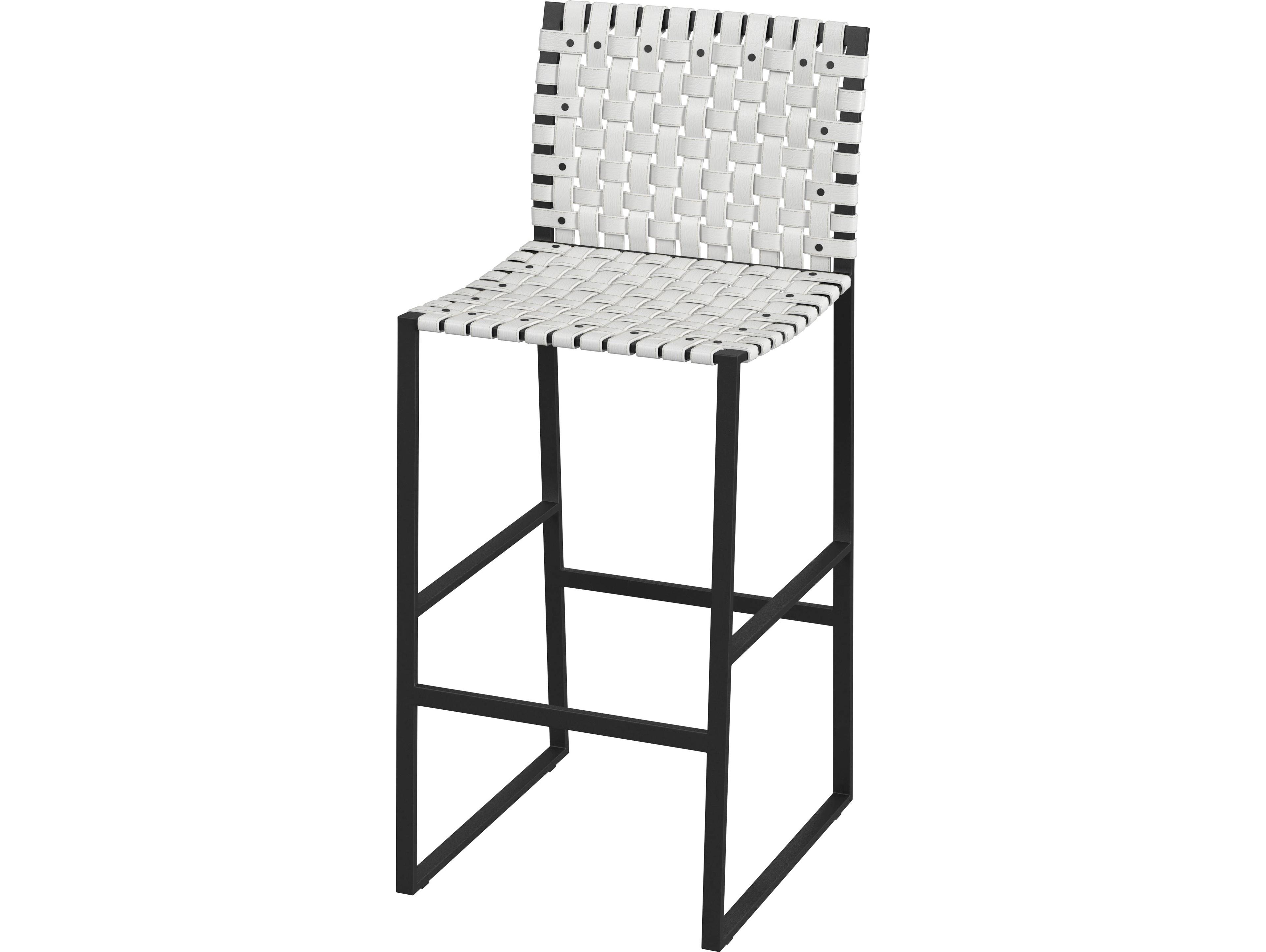 Butler Urban White Leather Bar Stool