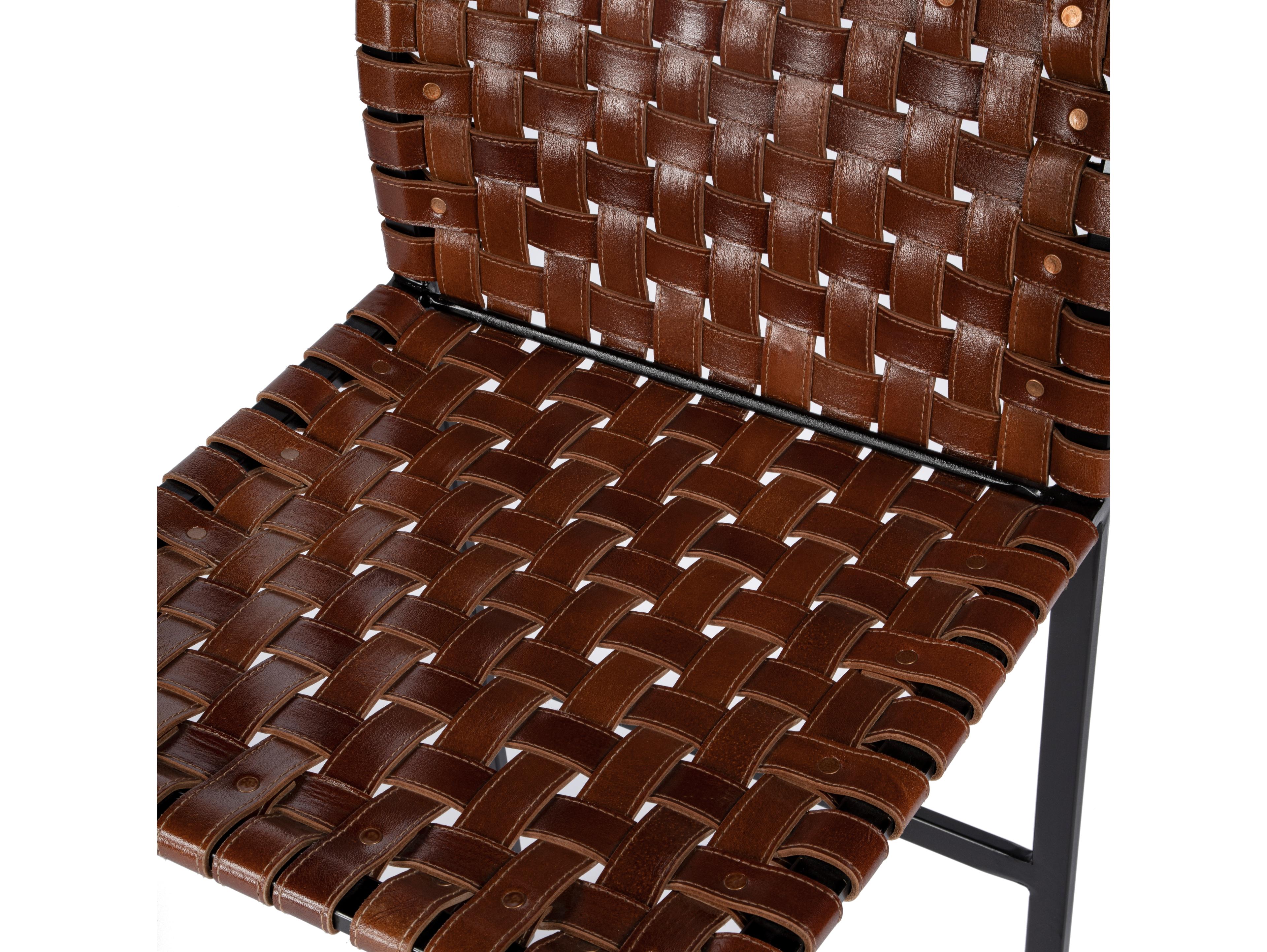 Butler Urban Brown Leather Counter Stool