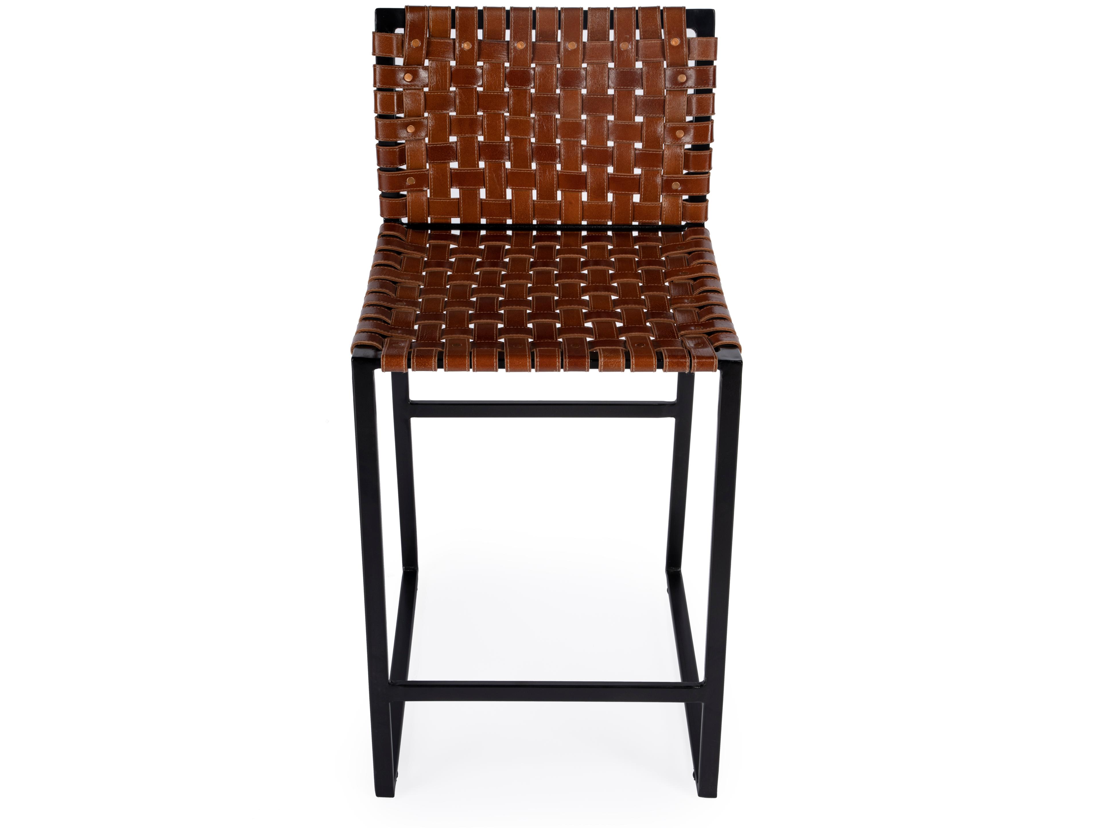 Butler Urban Brown Leather Counter Stool