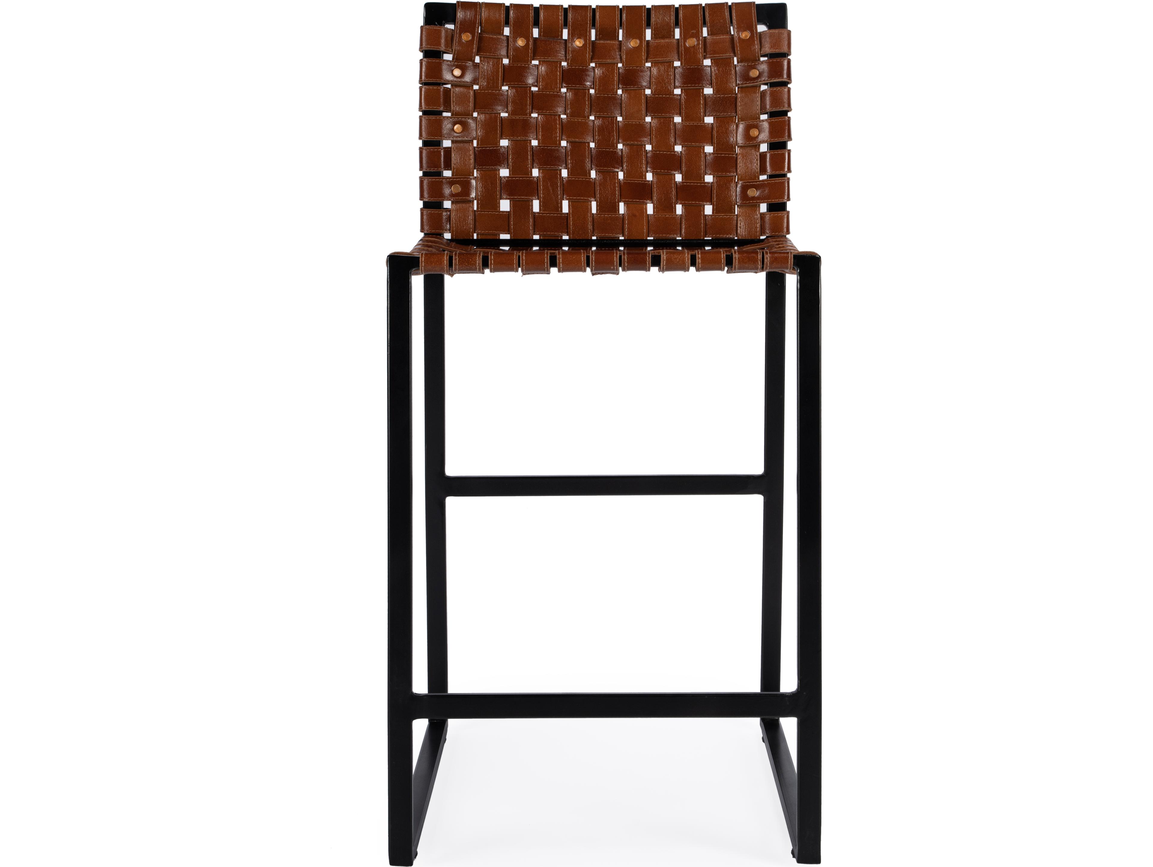Butler Urban Brown Leather Counter Stool