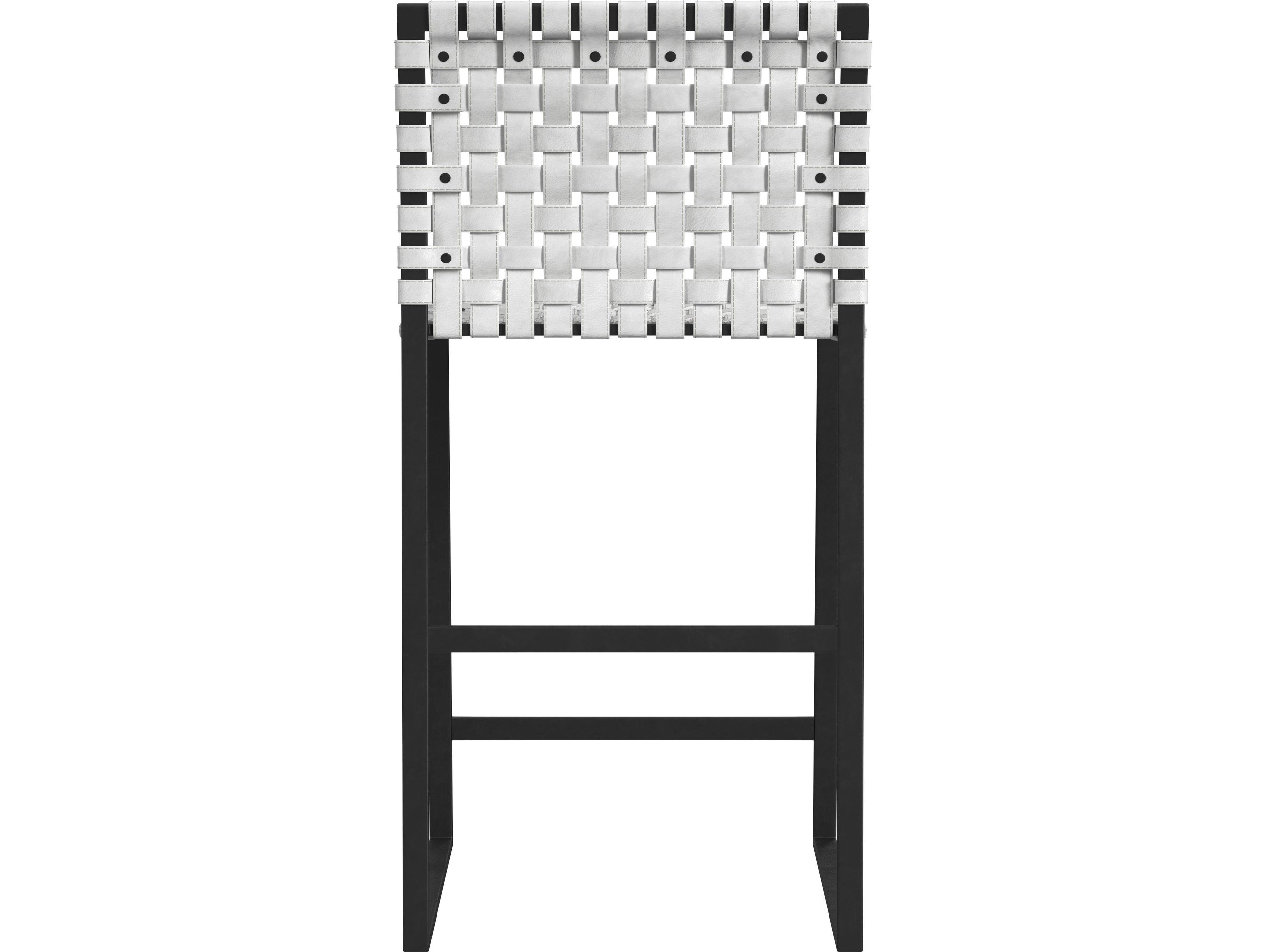 Butler Urban White Leather Counter Stool