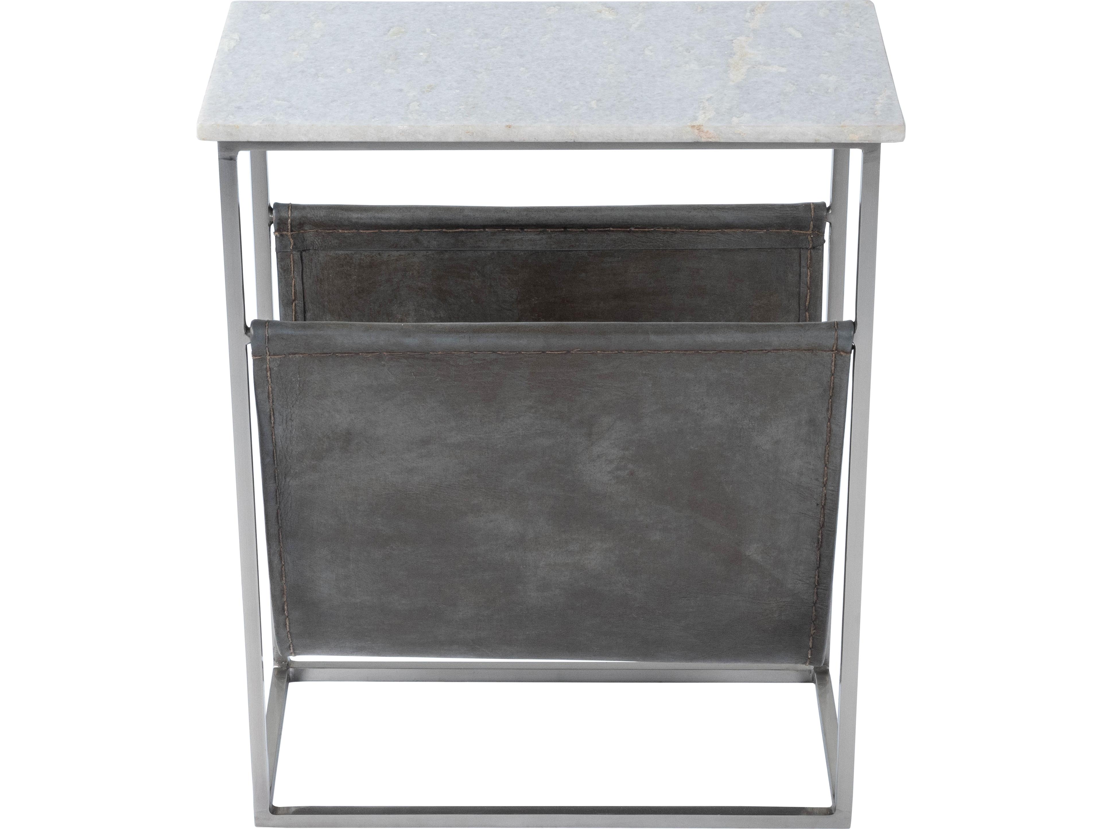 Butler Koler Rectangular Marble & Metal End Table