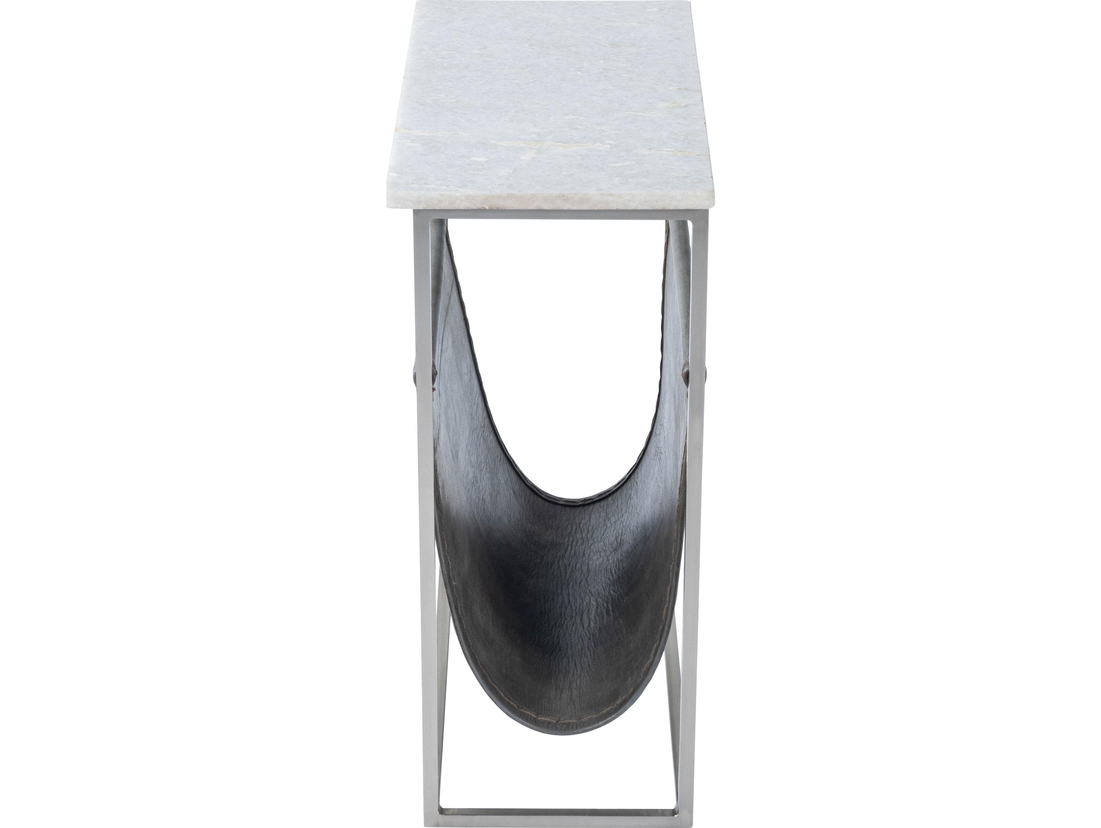 Butler Koler Rectangular Marble & Metal End Table