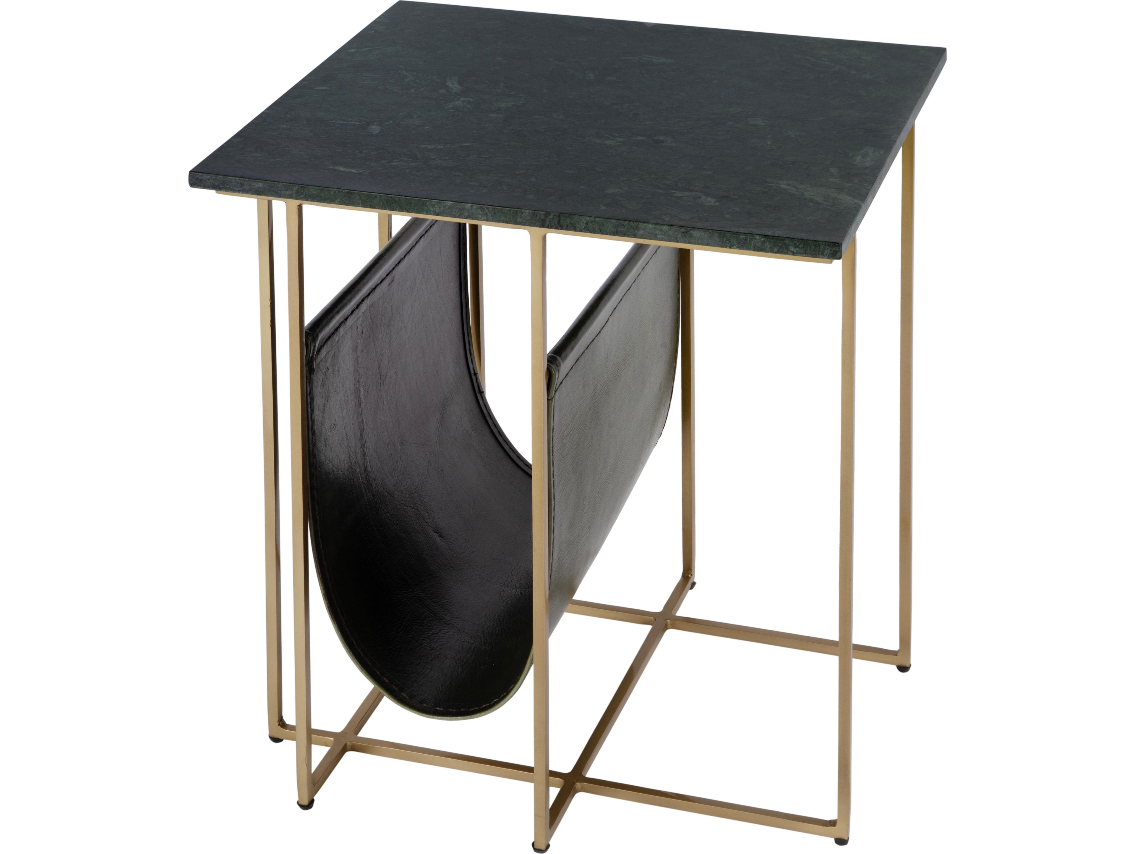 Butler Stephanik Rectangular Green Marble End Table