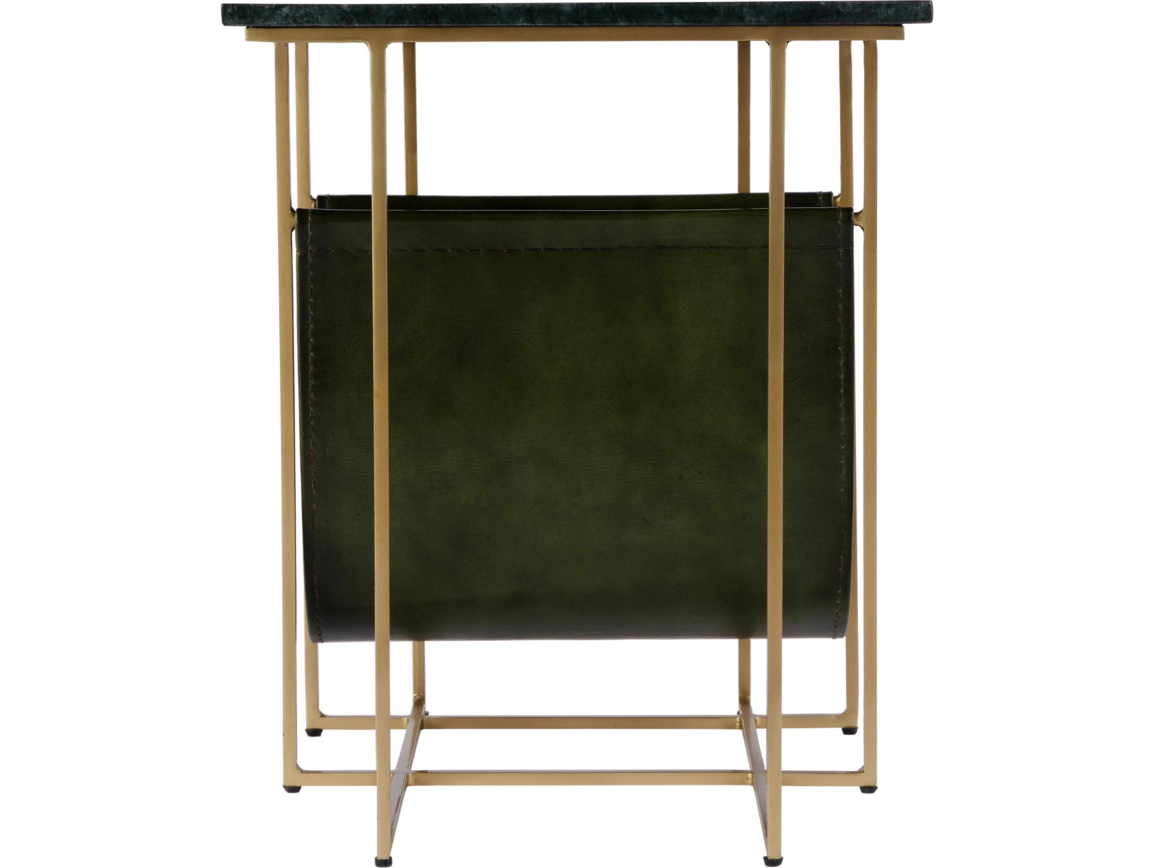 Butler Stephanik Rectangular Green Marble End Table