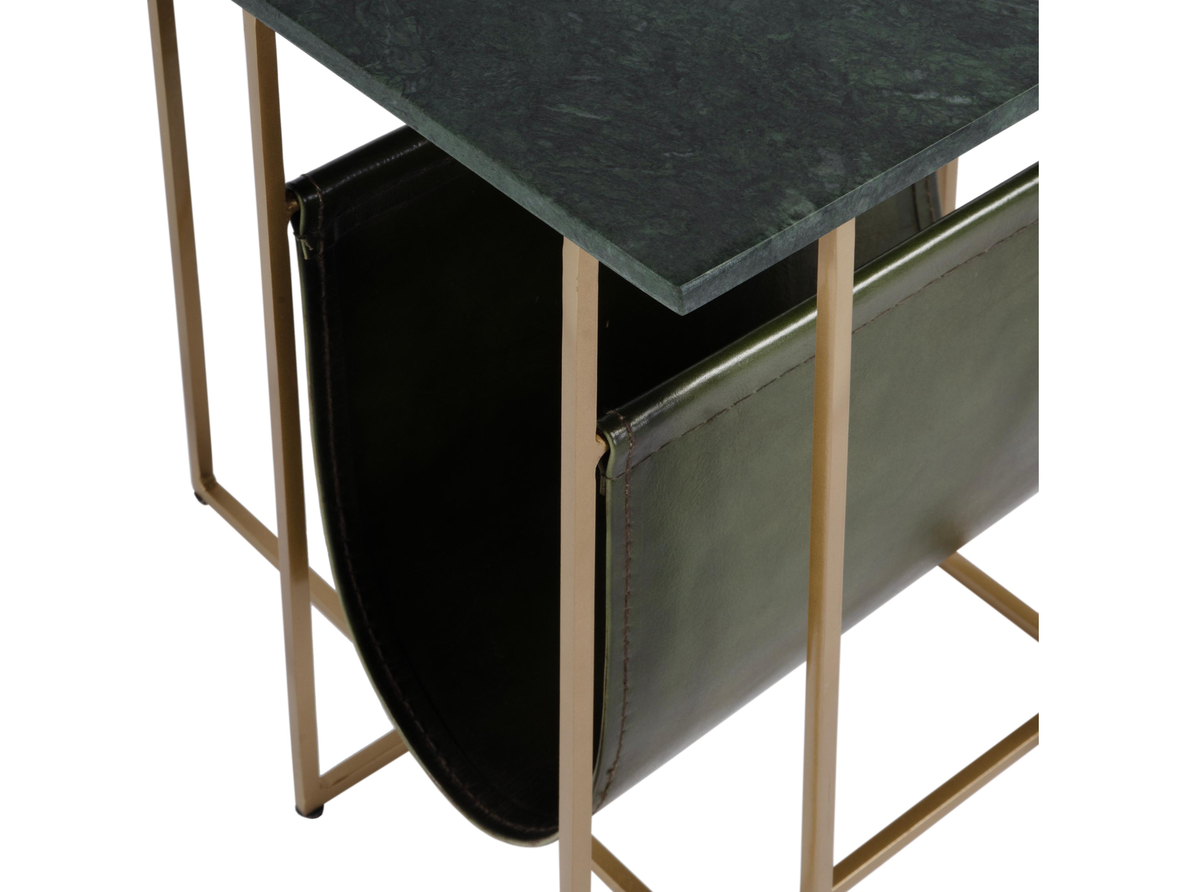 Butler Stephanik Rectangular Green Marble End Table