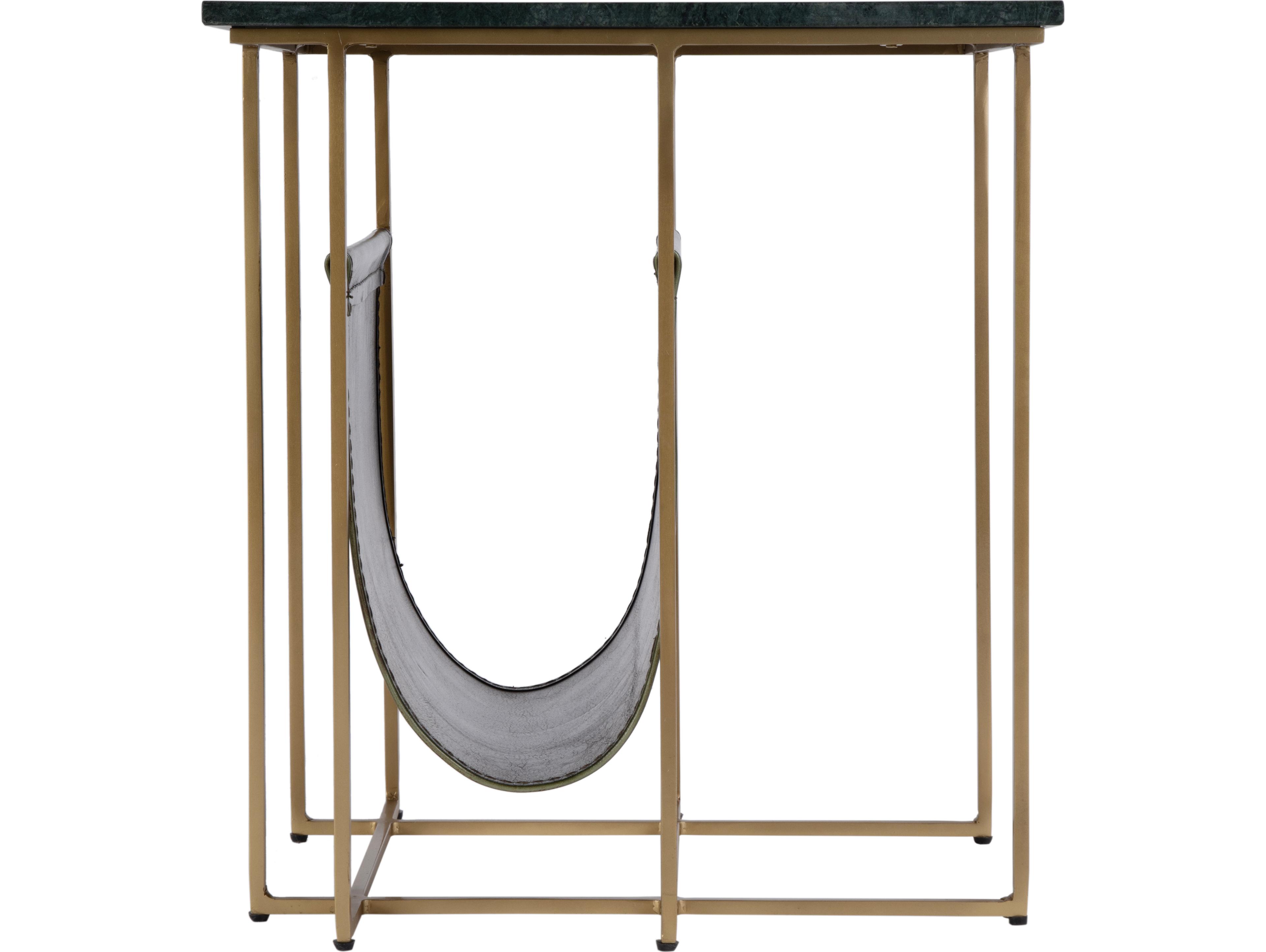 Butler Stephanik Rectangular Green Marble End Table