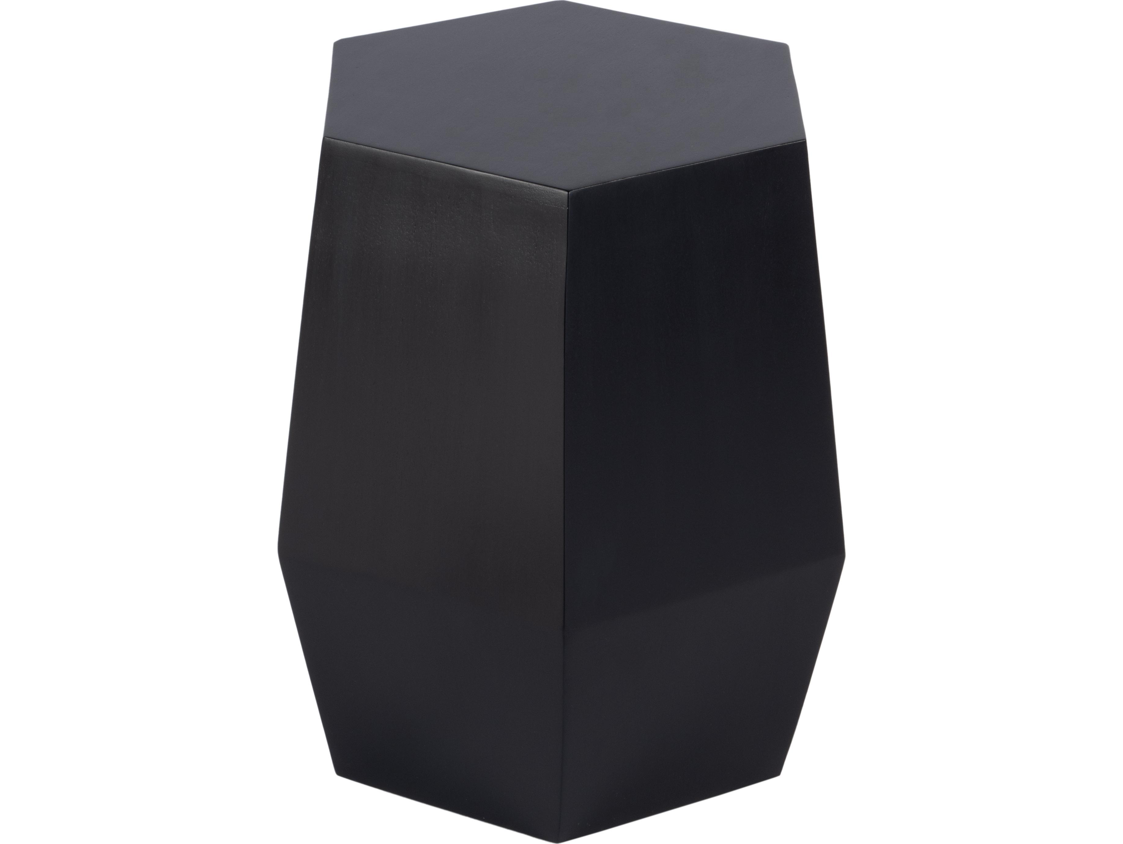 Butler Gulchatai Hexagon Wood Black End Table