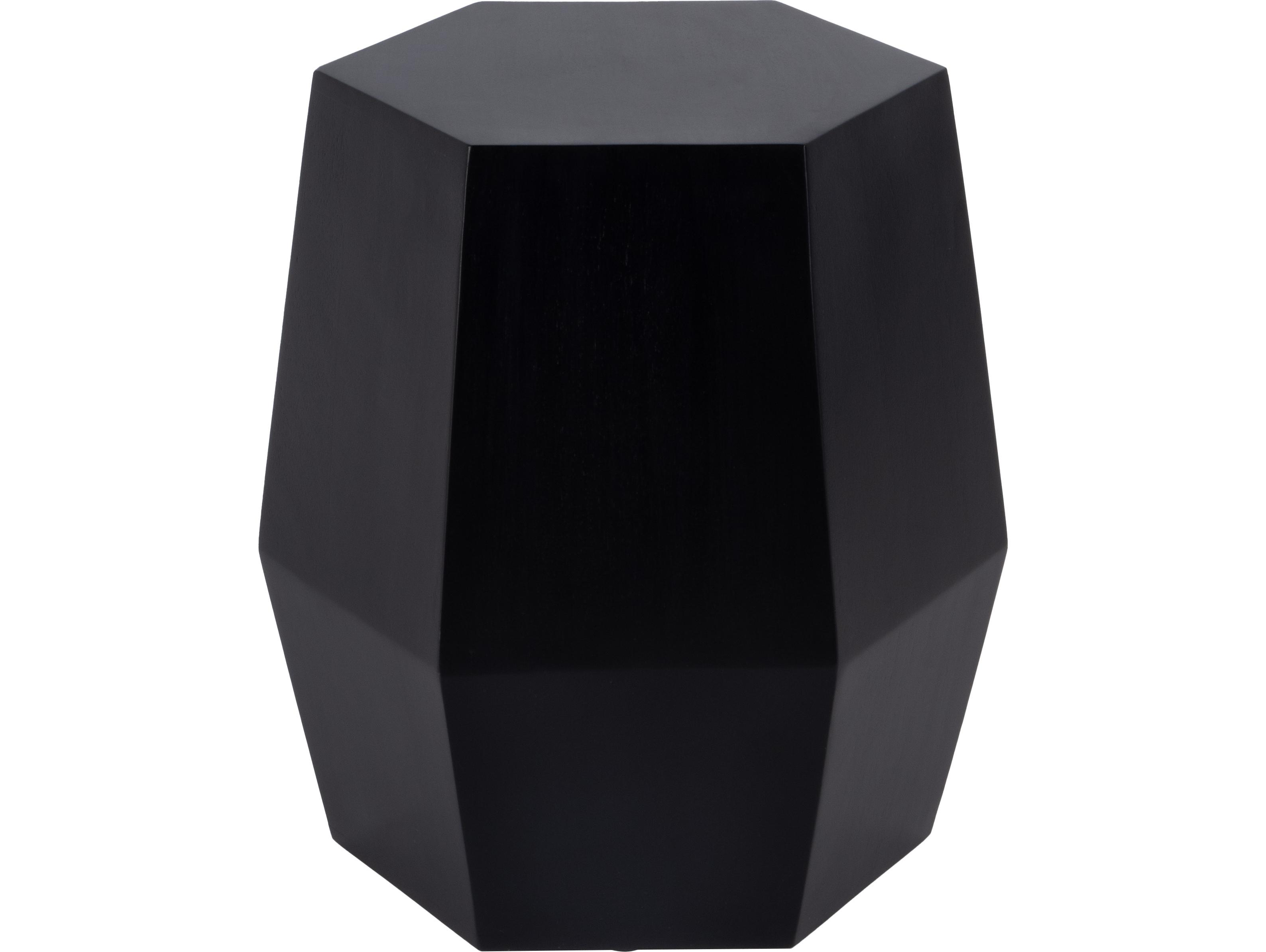 Butler Gulchatai Hexagon Wood Black End Table