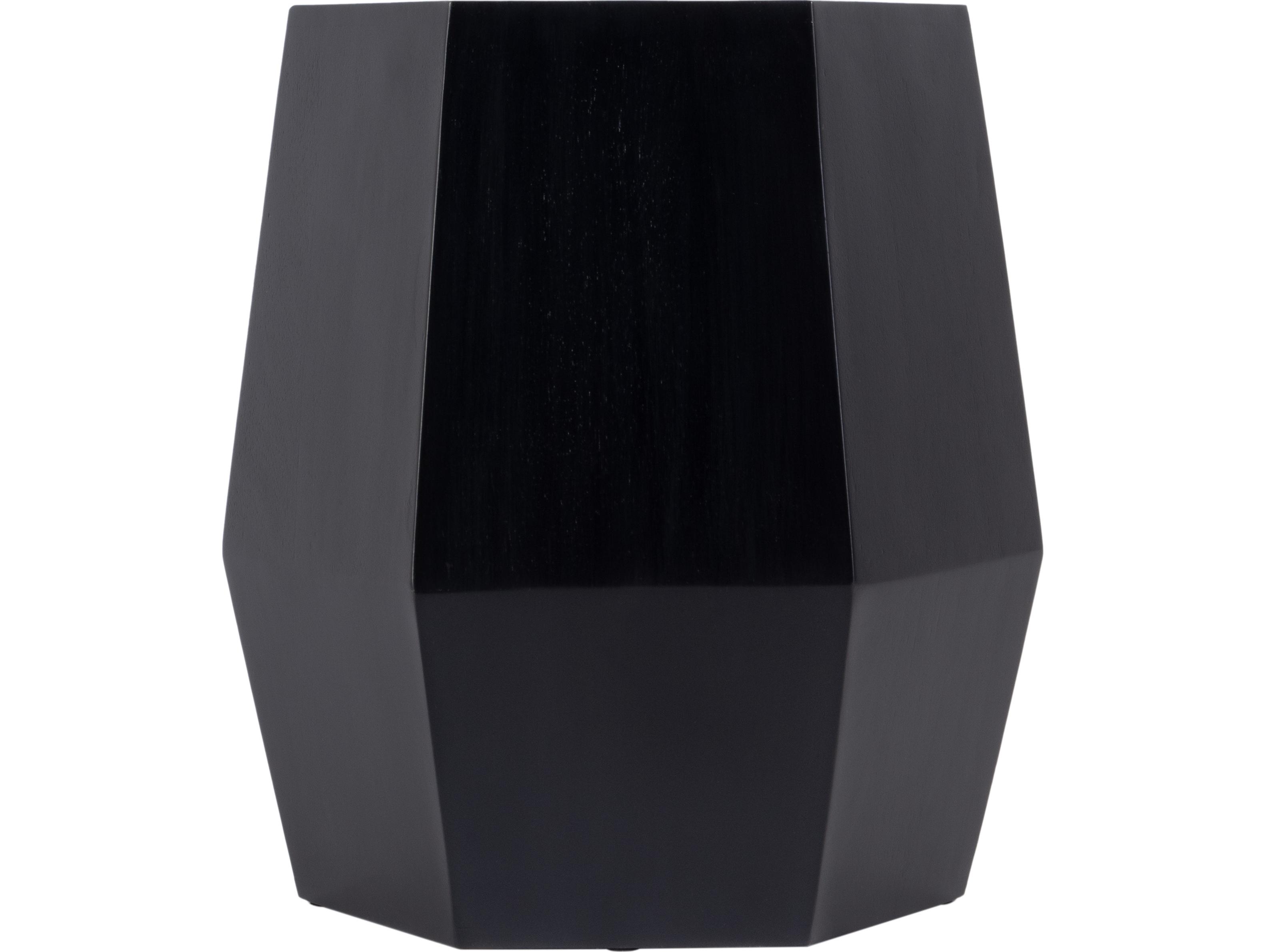 Butler Gulchatai Hexagon Wood Black End Table