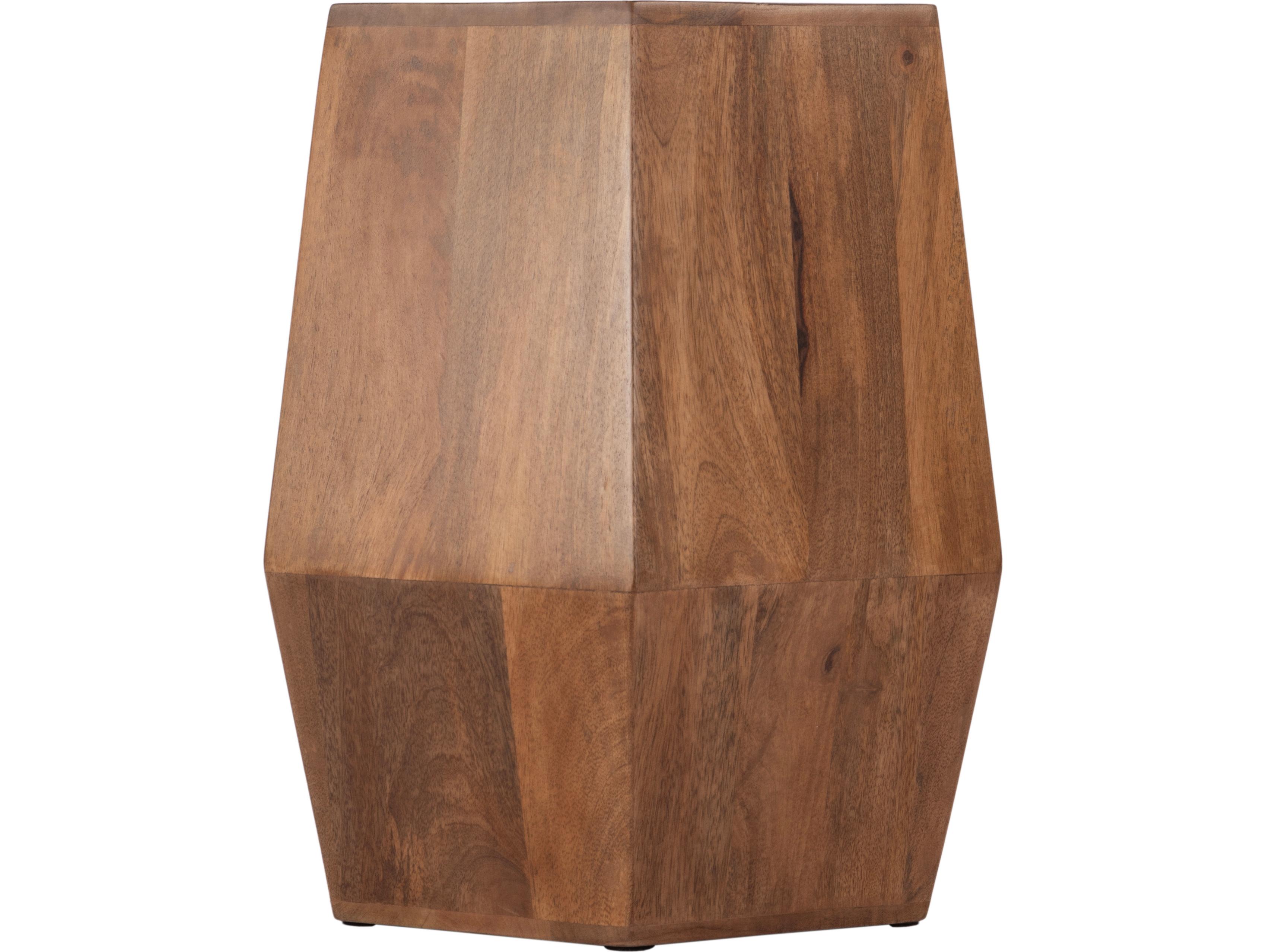 Butler Gulchatai Hexagon Natural Wood End Table