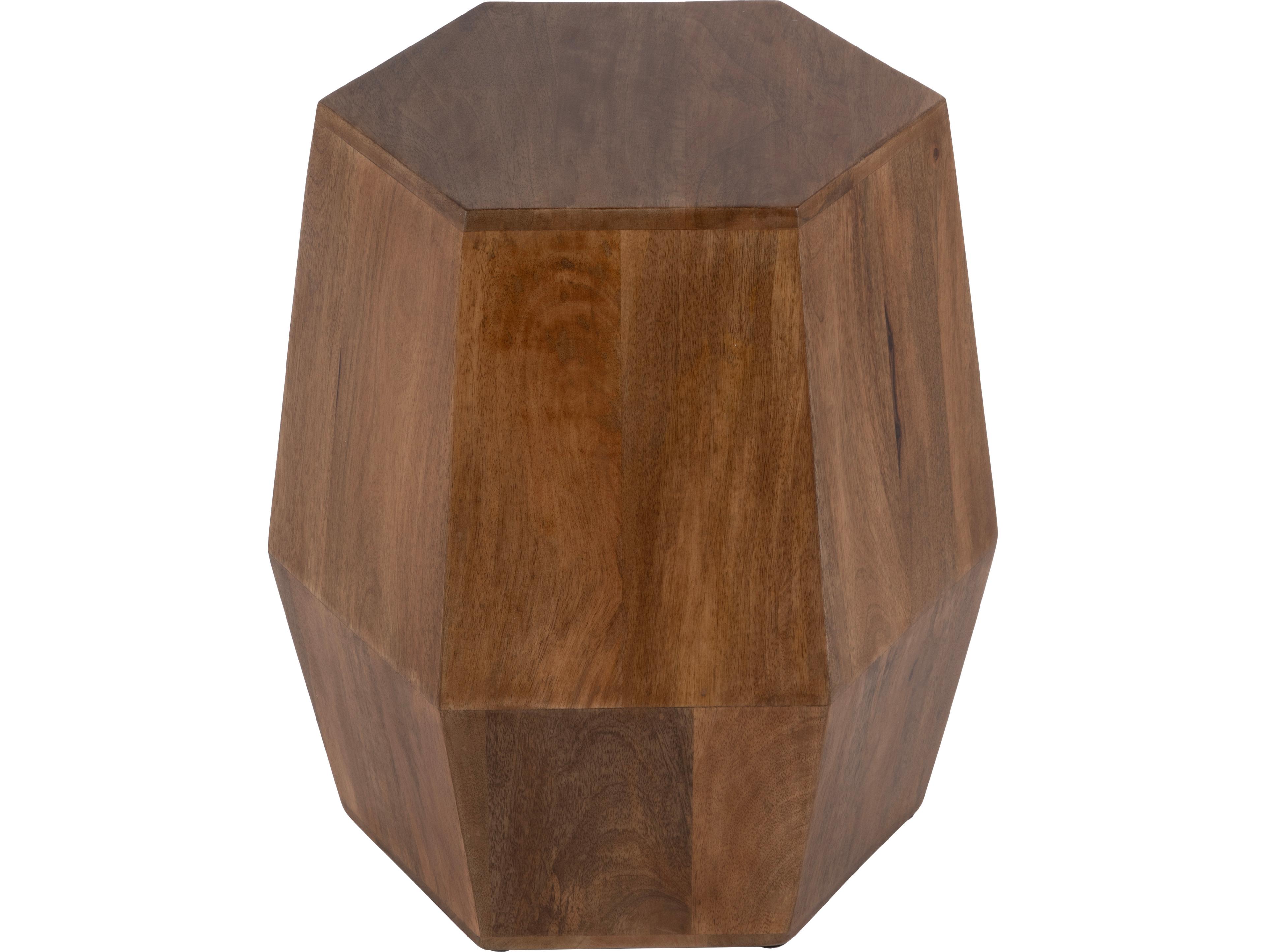 Butler Gulchatai Hexagon Natural Wood End Table