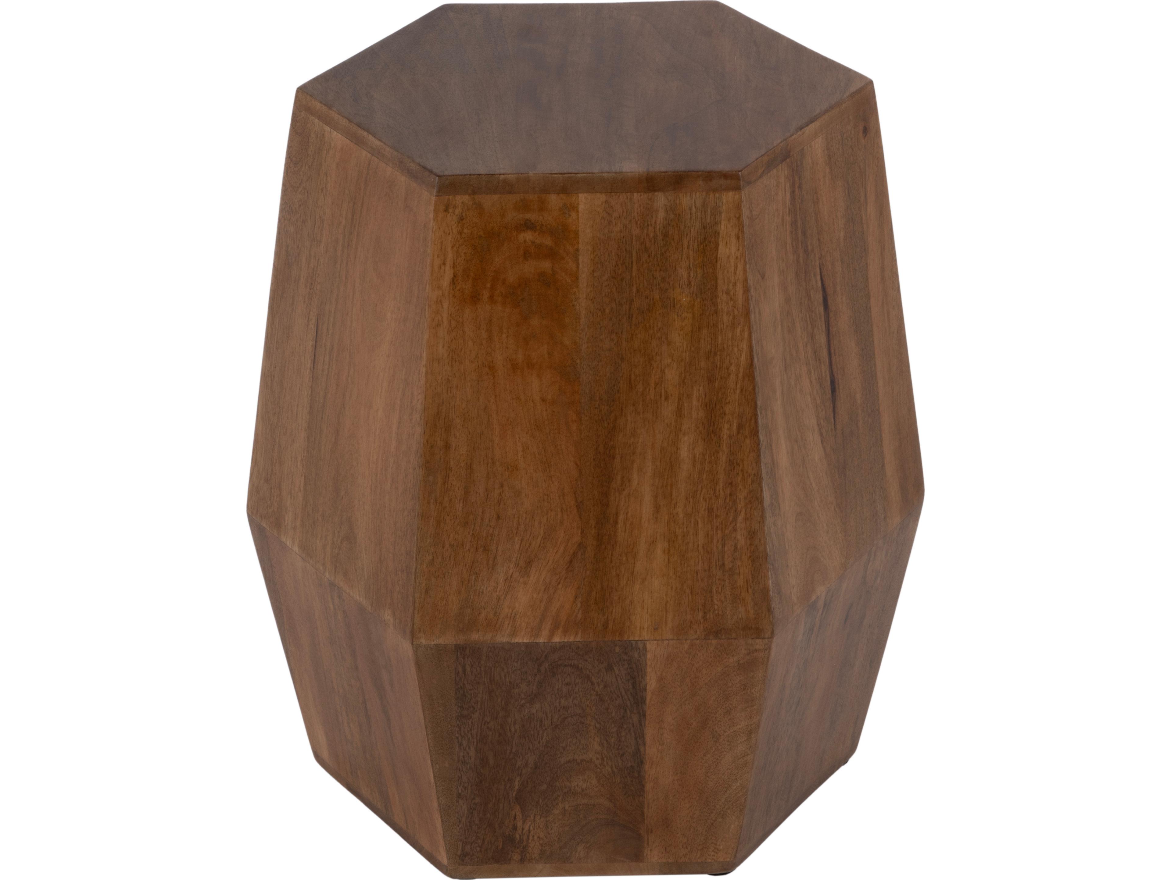 Butler Gulchatai Hexagon Natural Wood End Table