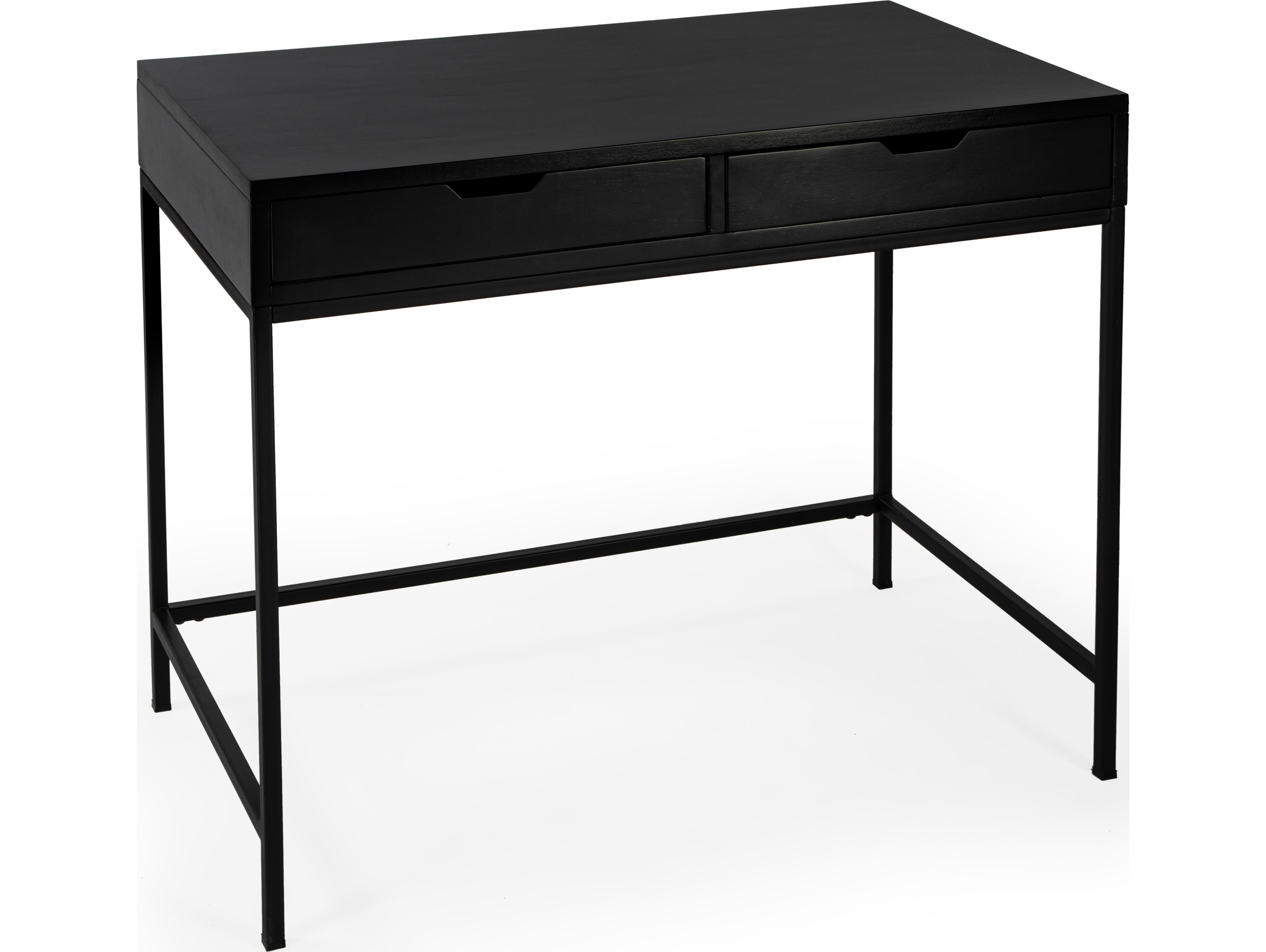 Butler Belka Black Mahogany Wood Writing Desk