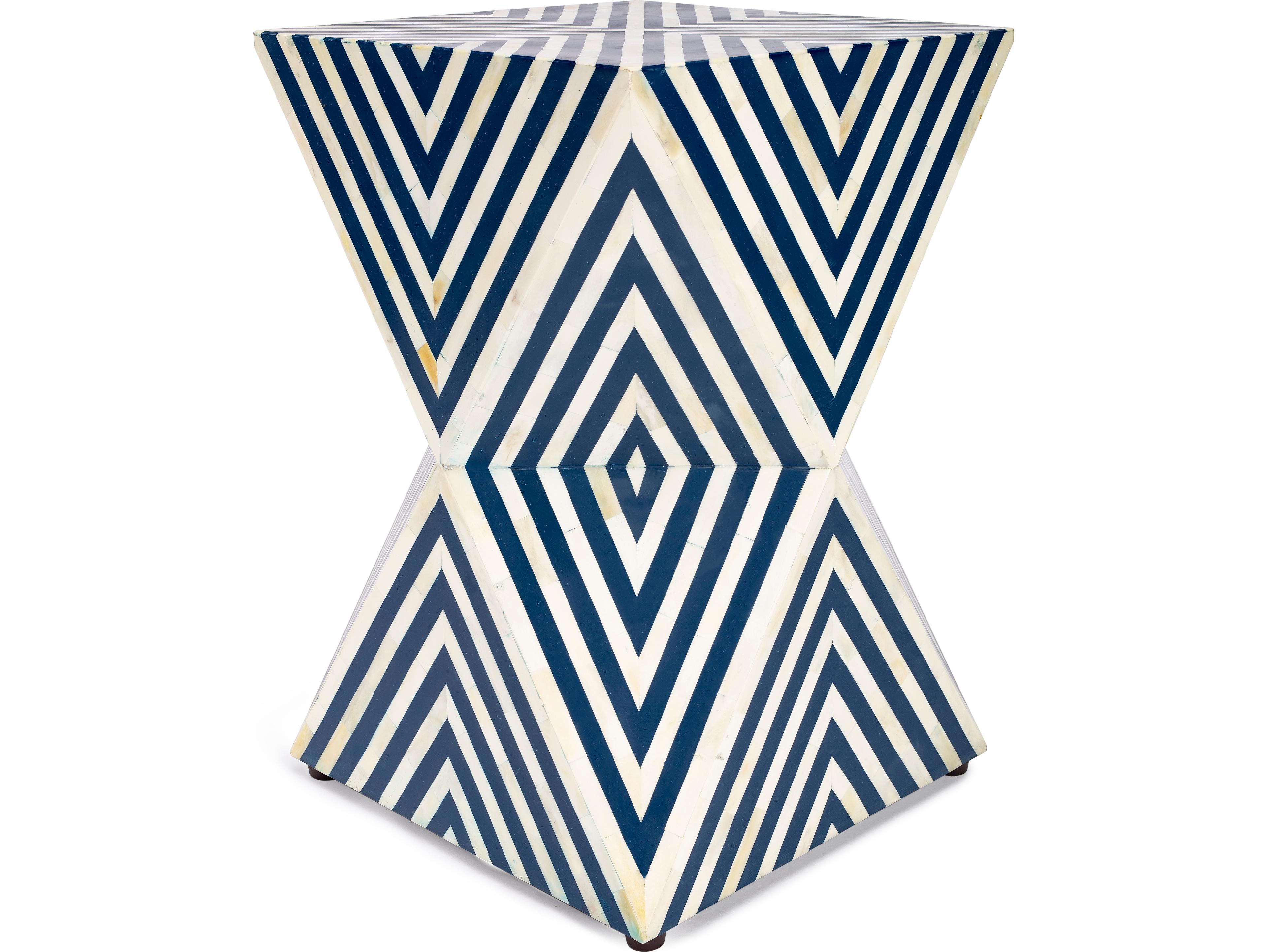 Butler Anais Square Blue Bone Inlay End Table