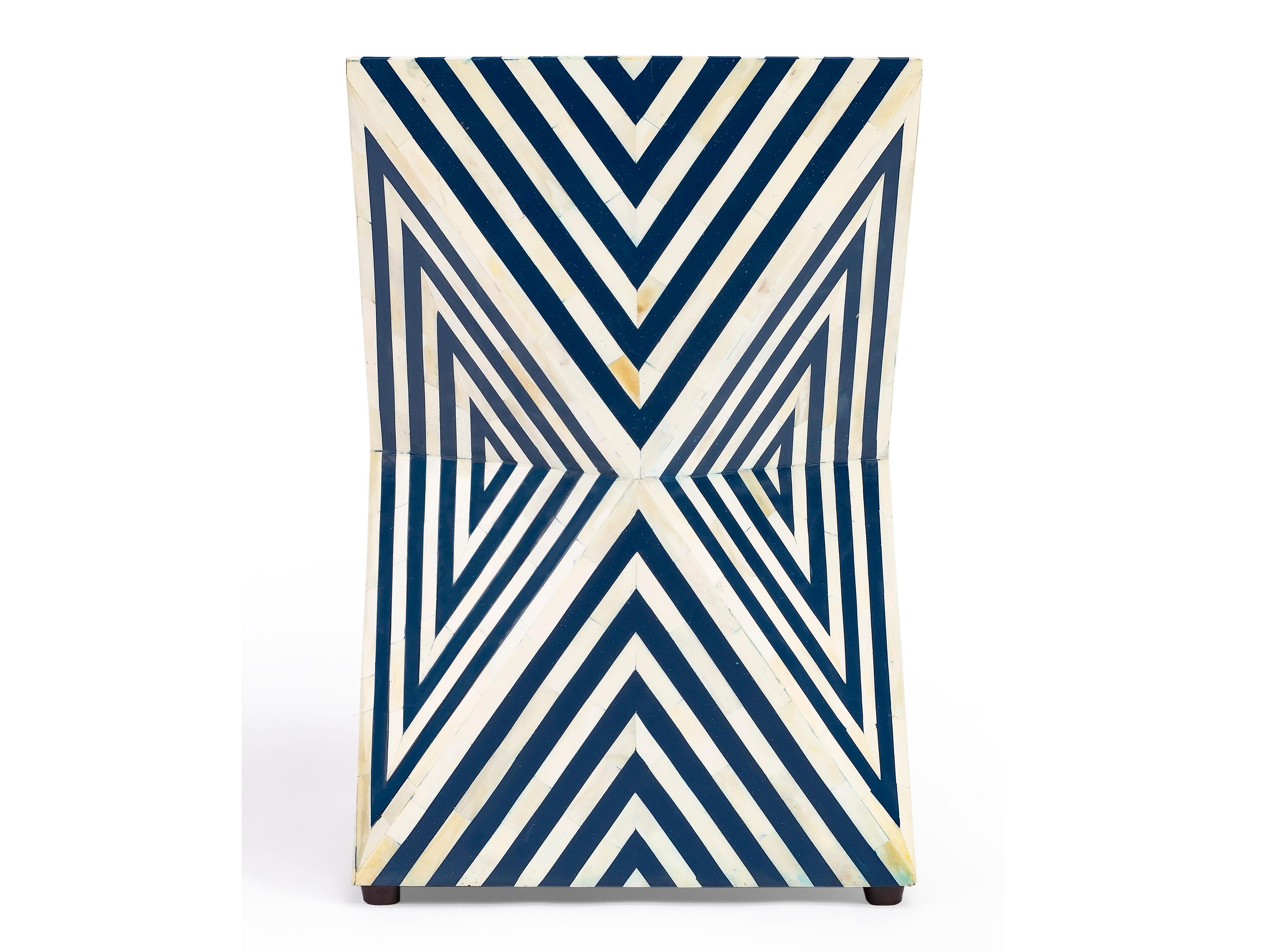 Butler Anais Square Blue Bone Inlay End Table