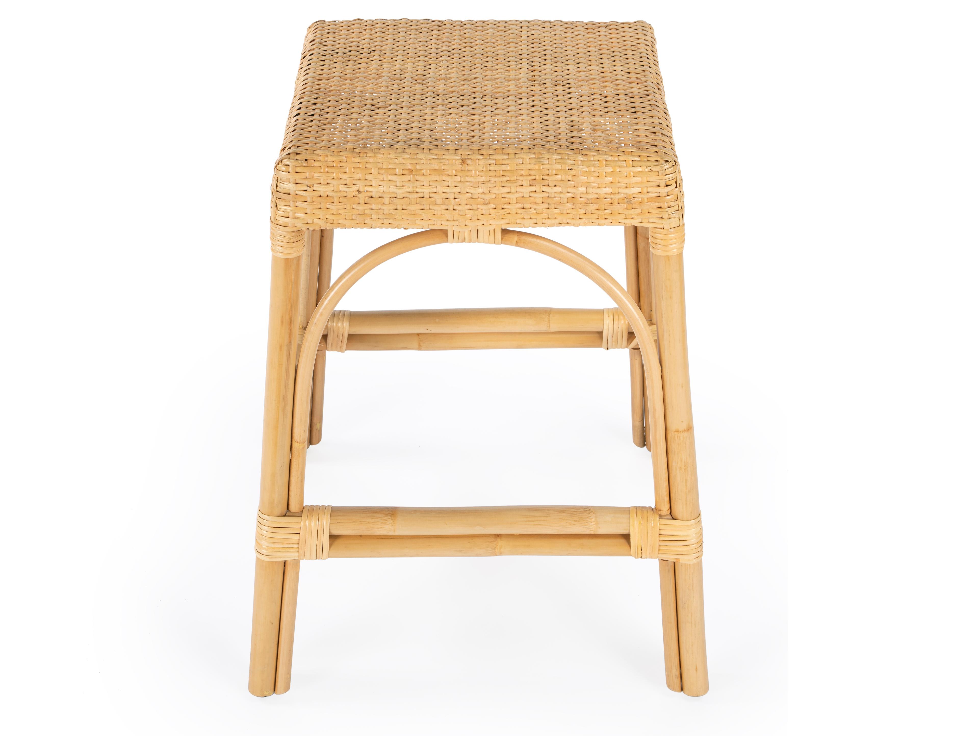 Butler Robias Natural Rattan Frame Counter Stool