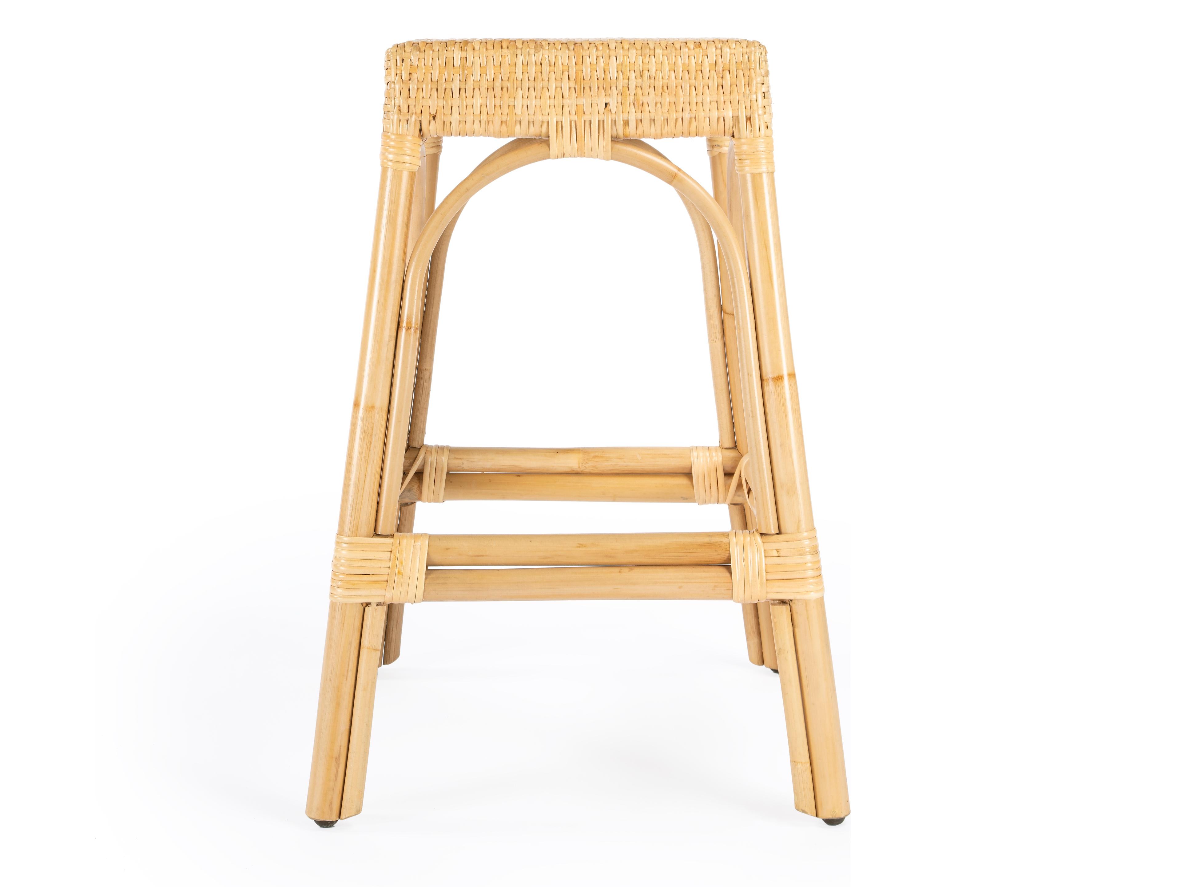 Butler Robias Natural Rattan Frame Counter Stool