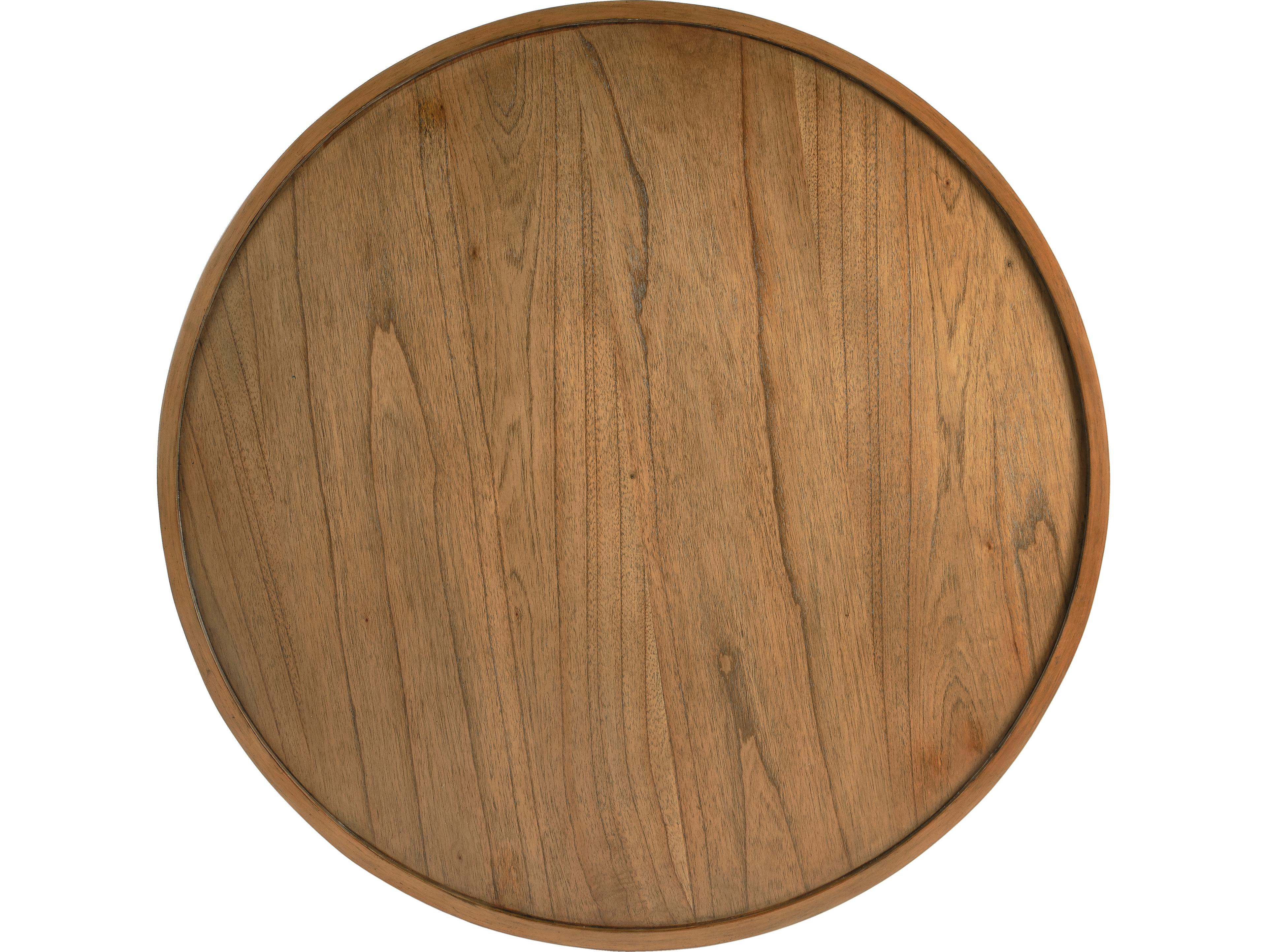 Butler Tori Round Wood Sandy Shore Coffee Table