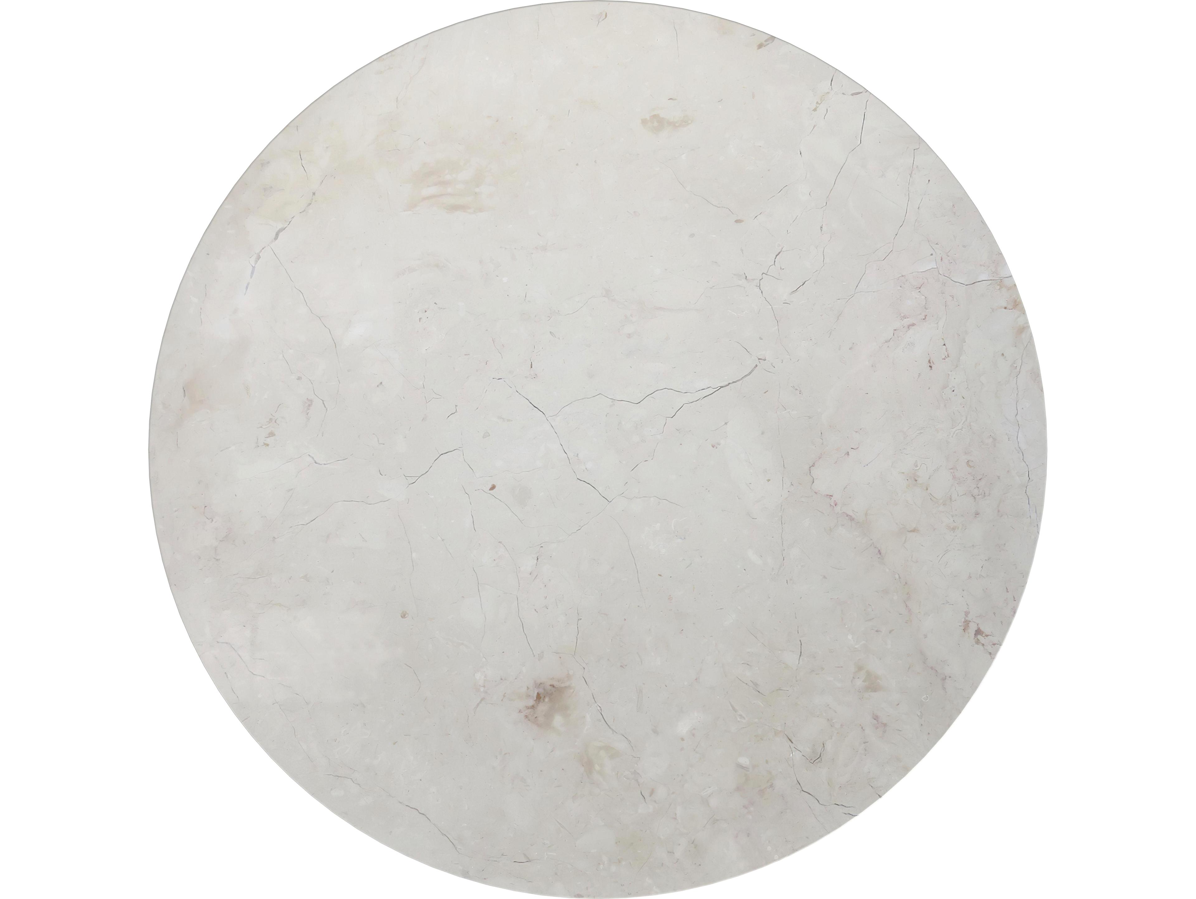 Butler Danielle Round Marble Washed Black End Table