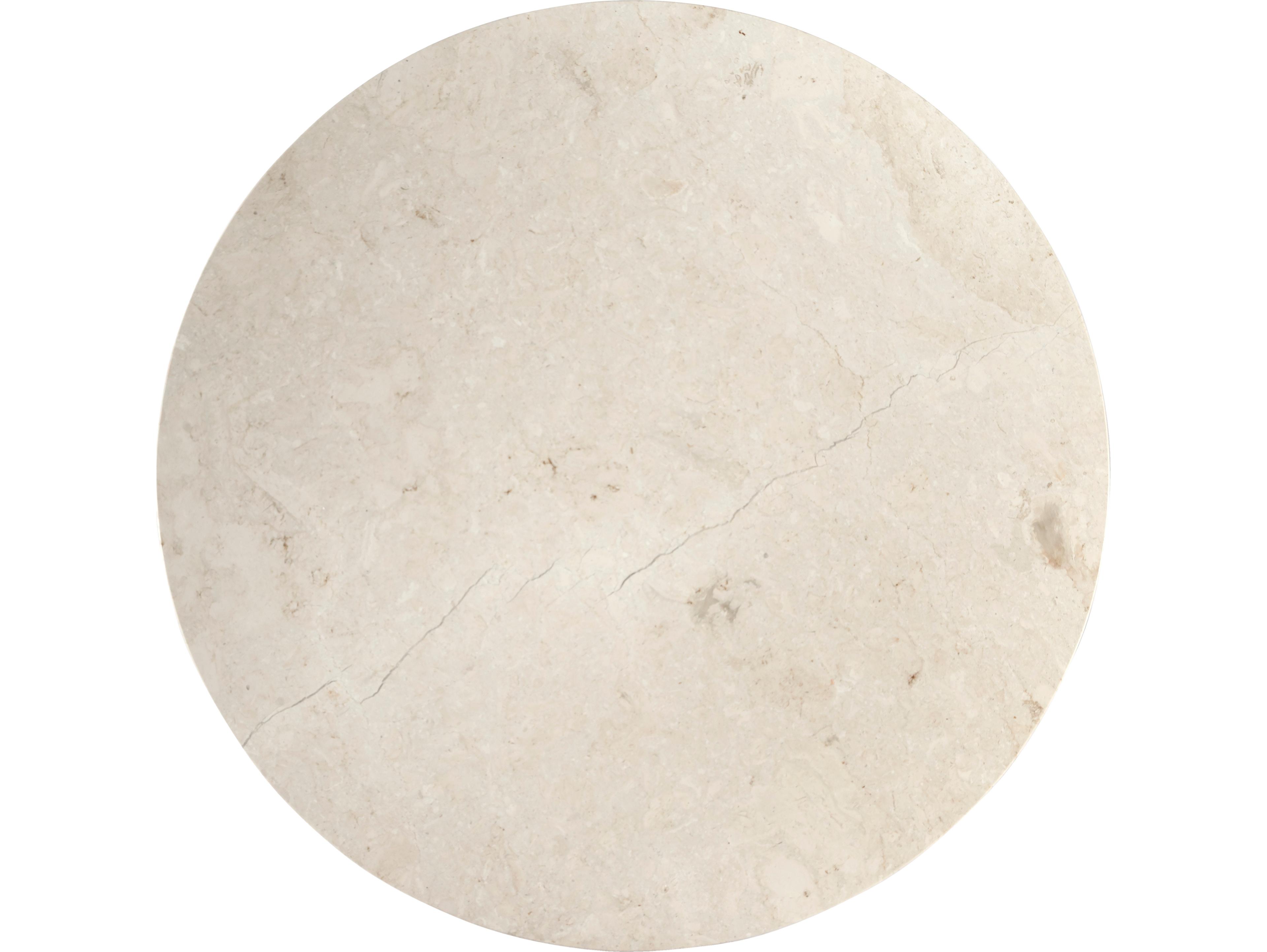 Butler Danielle Round Marble Washed Black Coffee Table