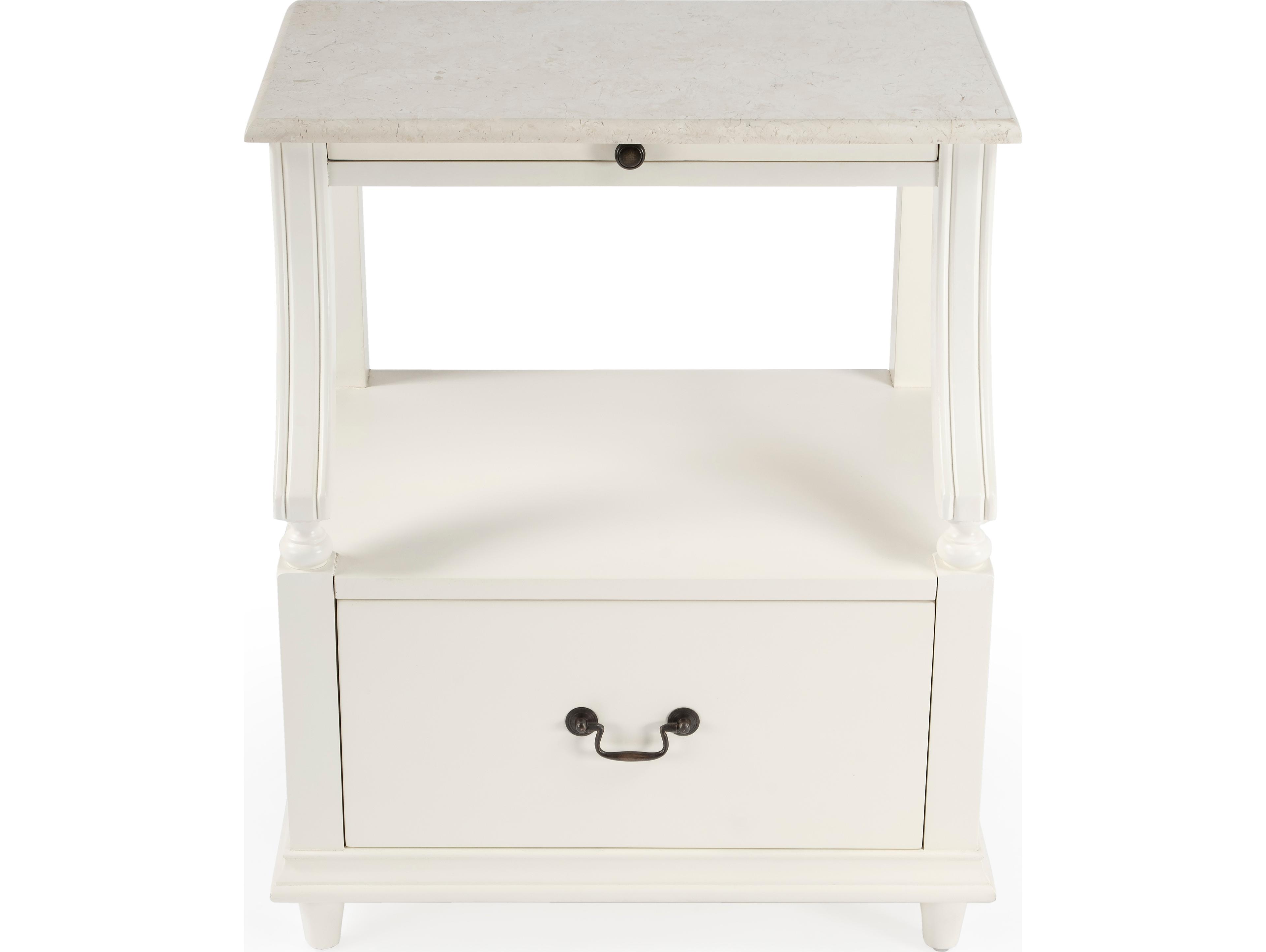 Butler Mabel 1-Drawer Mahogany Wood Nightstand