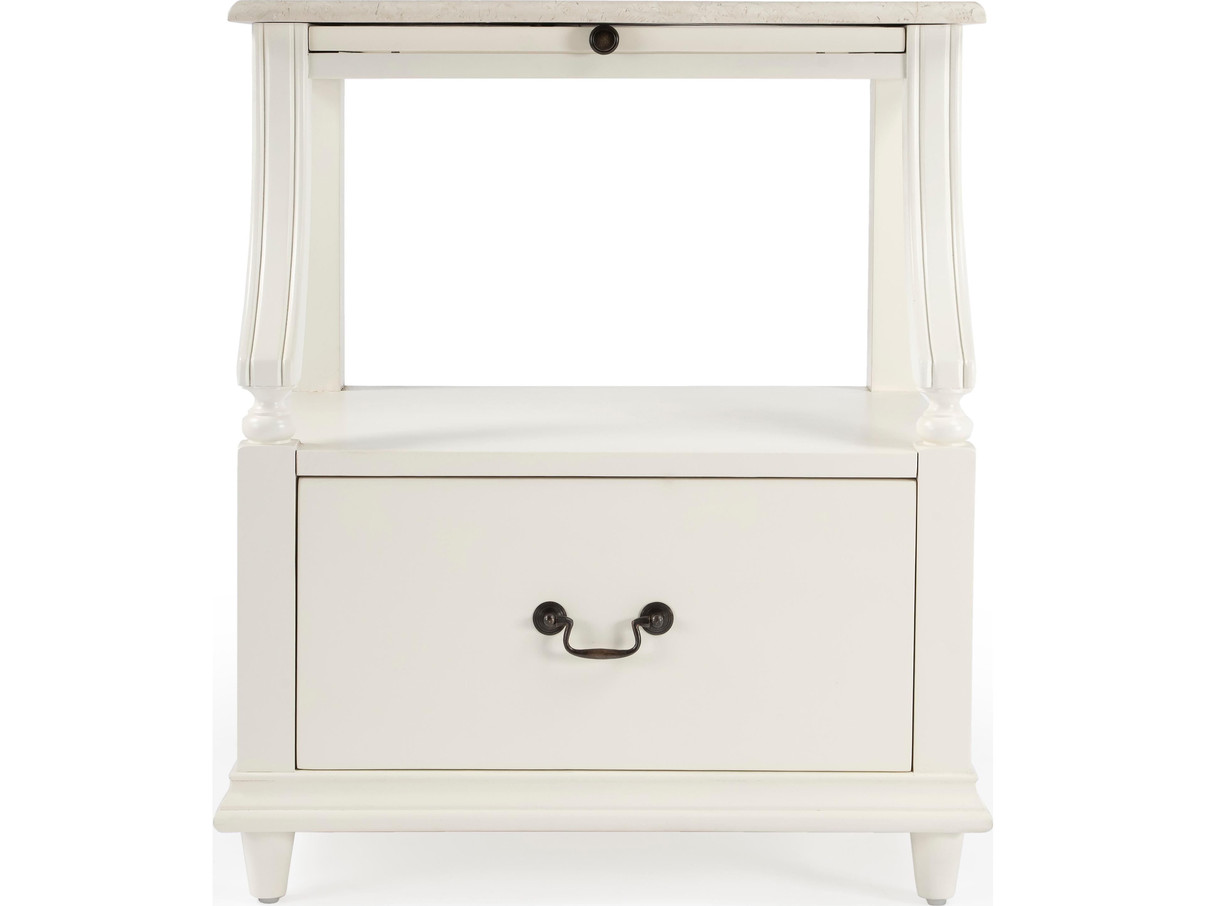 Butler Mabel 1-Drawer Mahogany Wood Nightstand