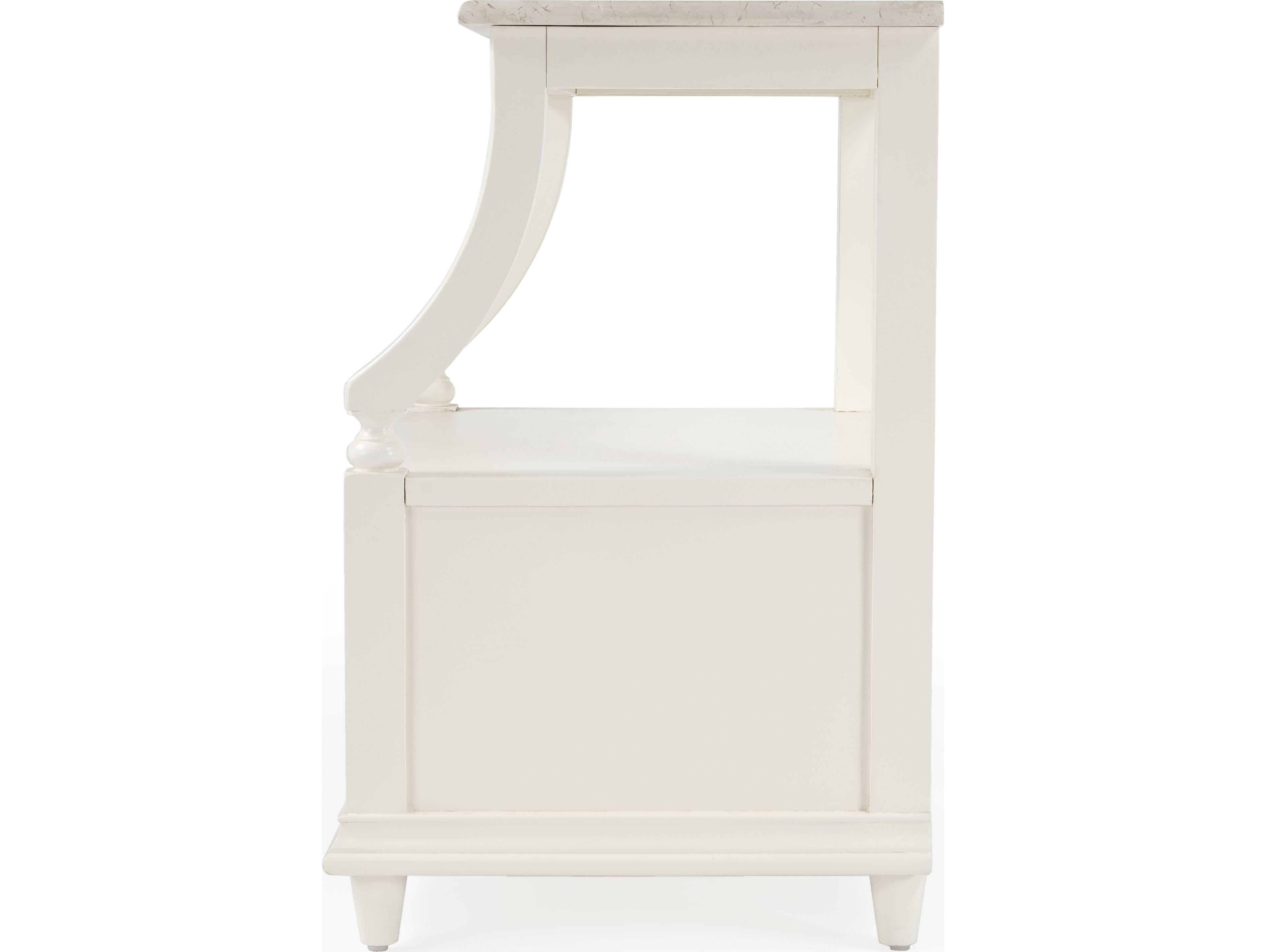 Butler Mabel 1-Drawer Mahogany Wood Nightstand