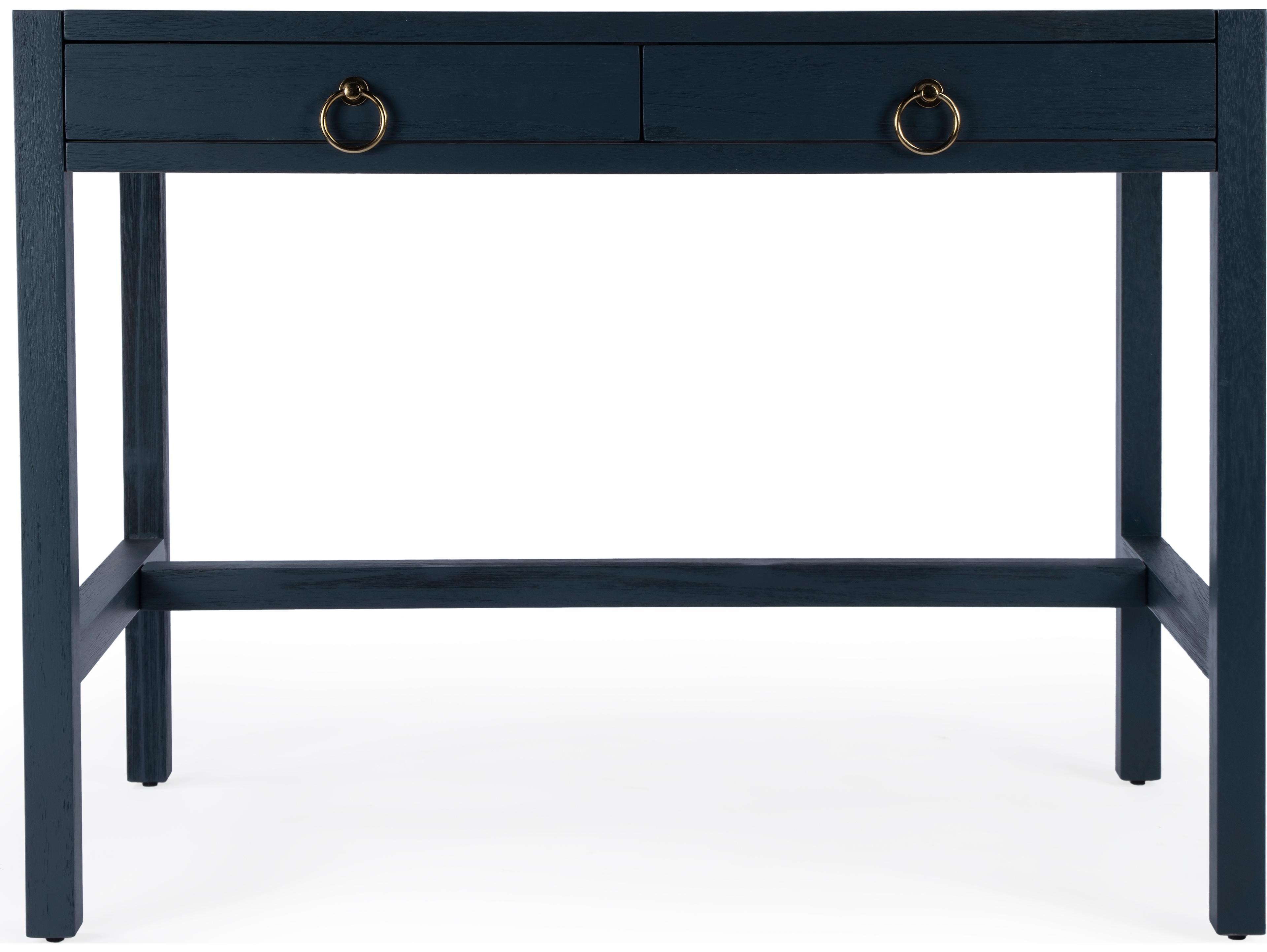 Butler Lark Navy Blue Acacia Wood Writing Desk