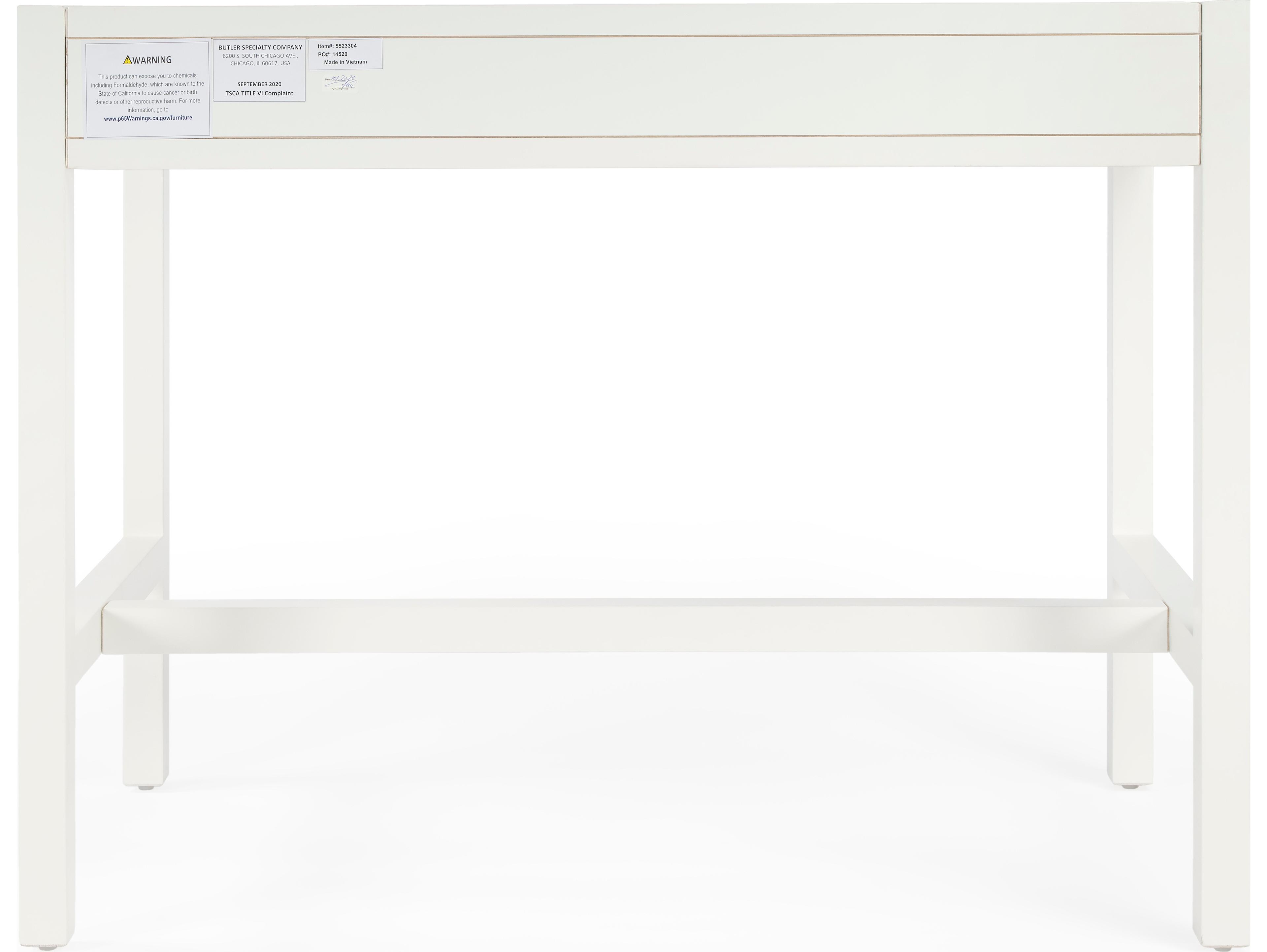 Butler Lark White Acacia Wood Writing Desk