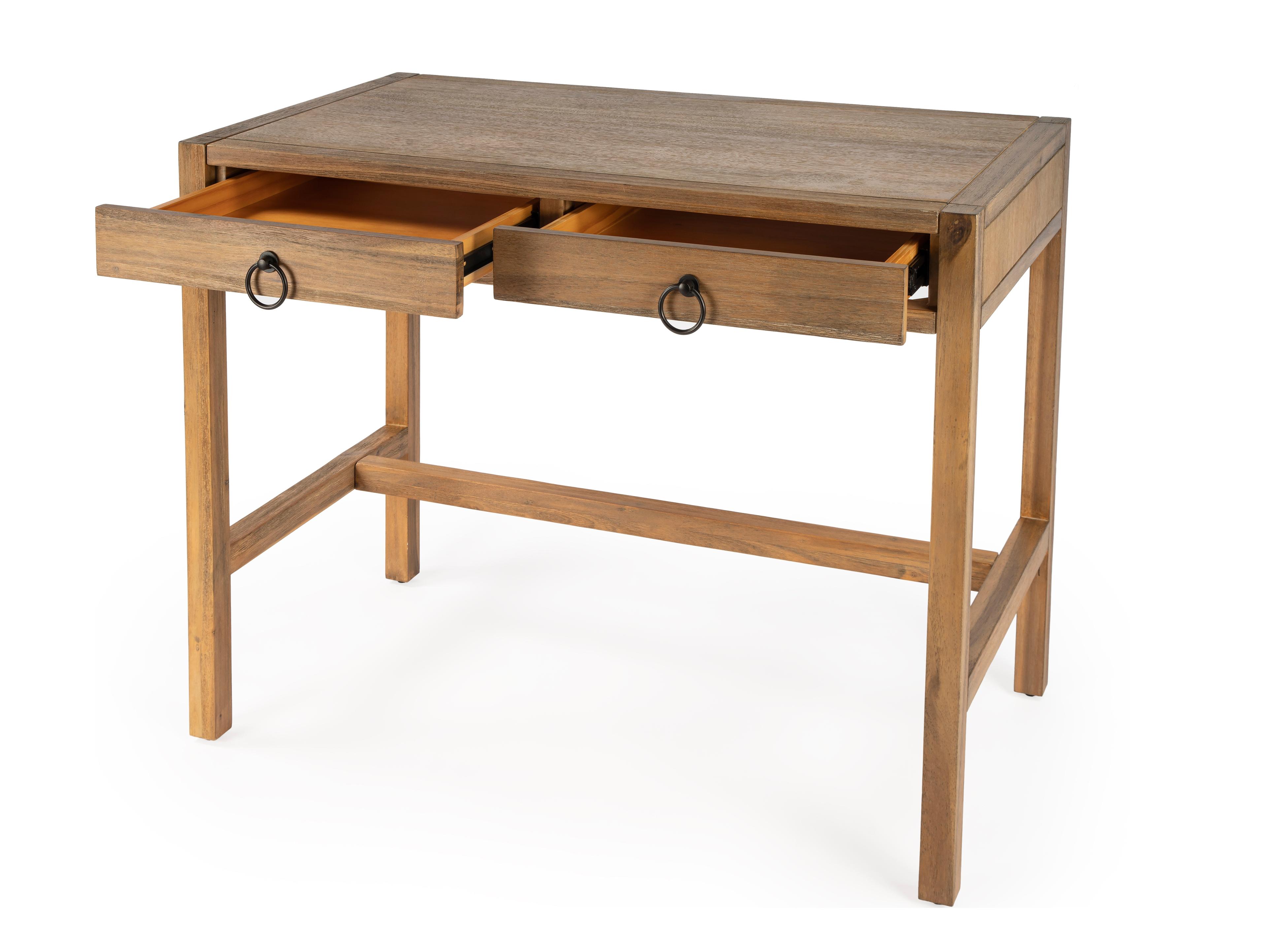 Butler Lark Natural Mango Brown Pine Wood Writing Desk