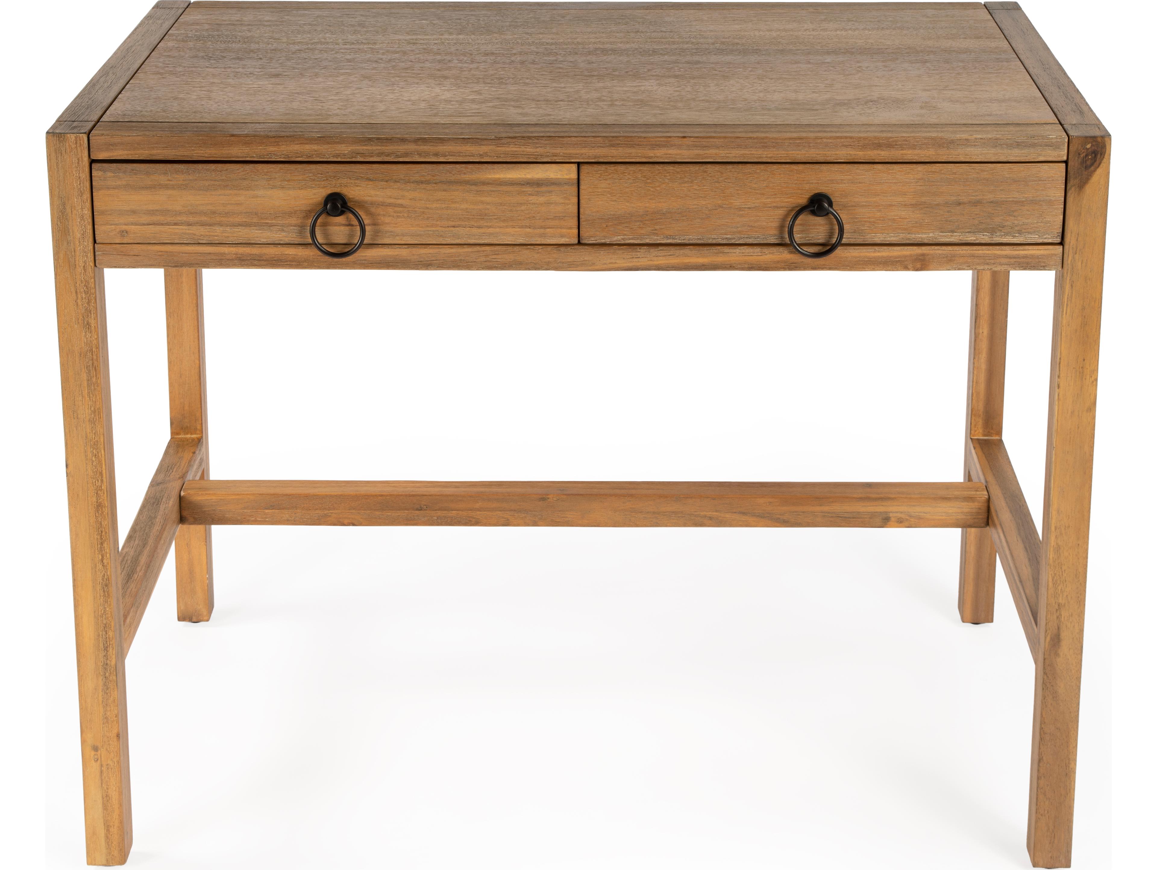 Butler Lark Natural Mango Brown Pine Wood Writing Desk