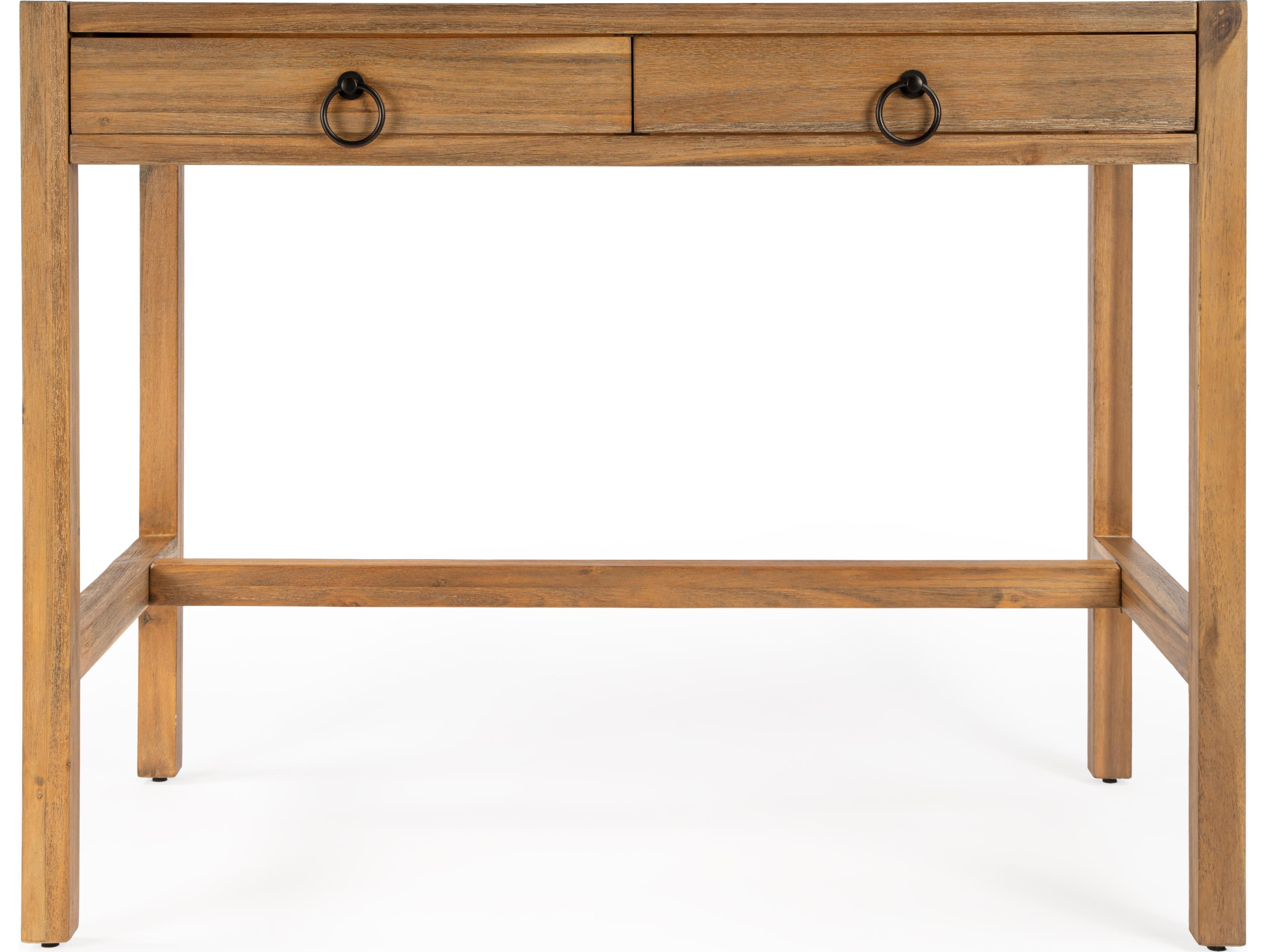 Butler Lark Natural Mango Brown Pine Wood Writing Desk
