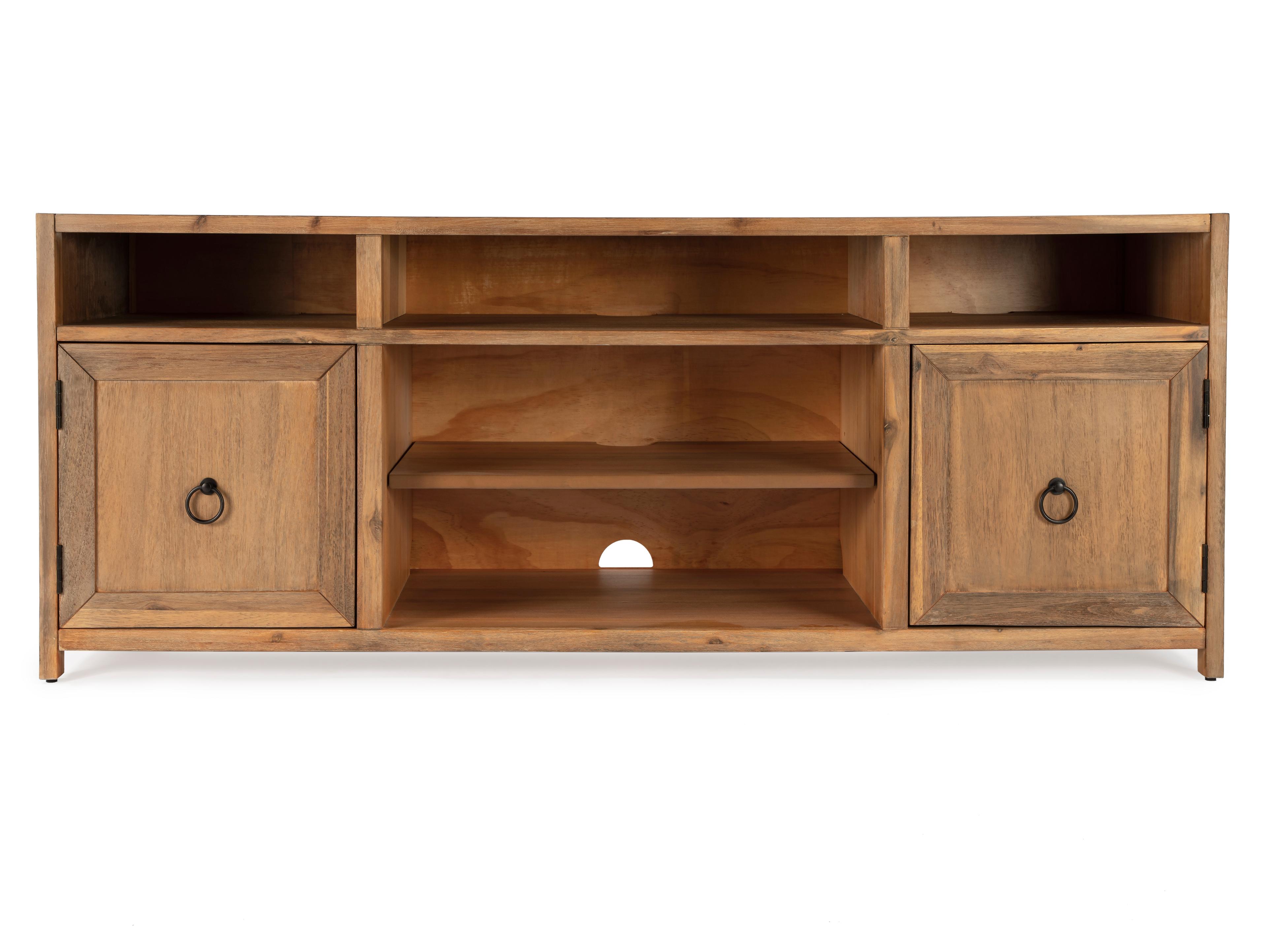 Butler Lark 65" Pine Wood Natural Mango TV Stand