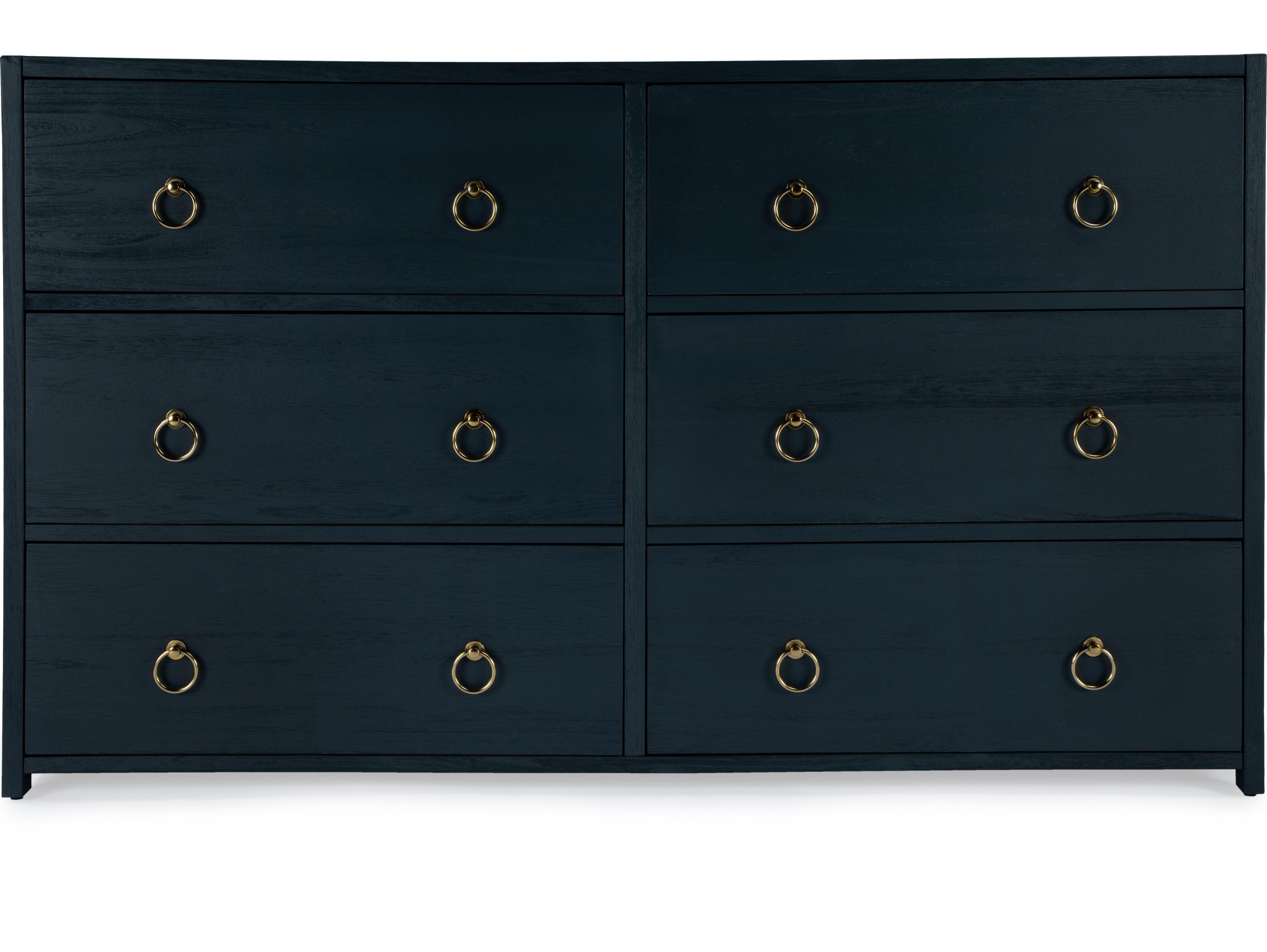 Butler Lark 6-Drawers Acacia Wood Double Dresser