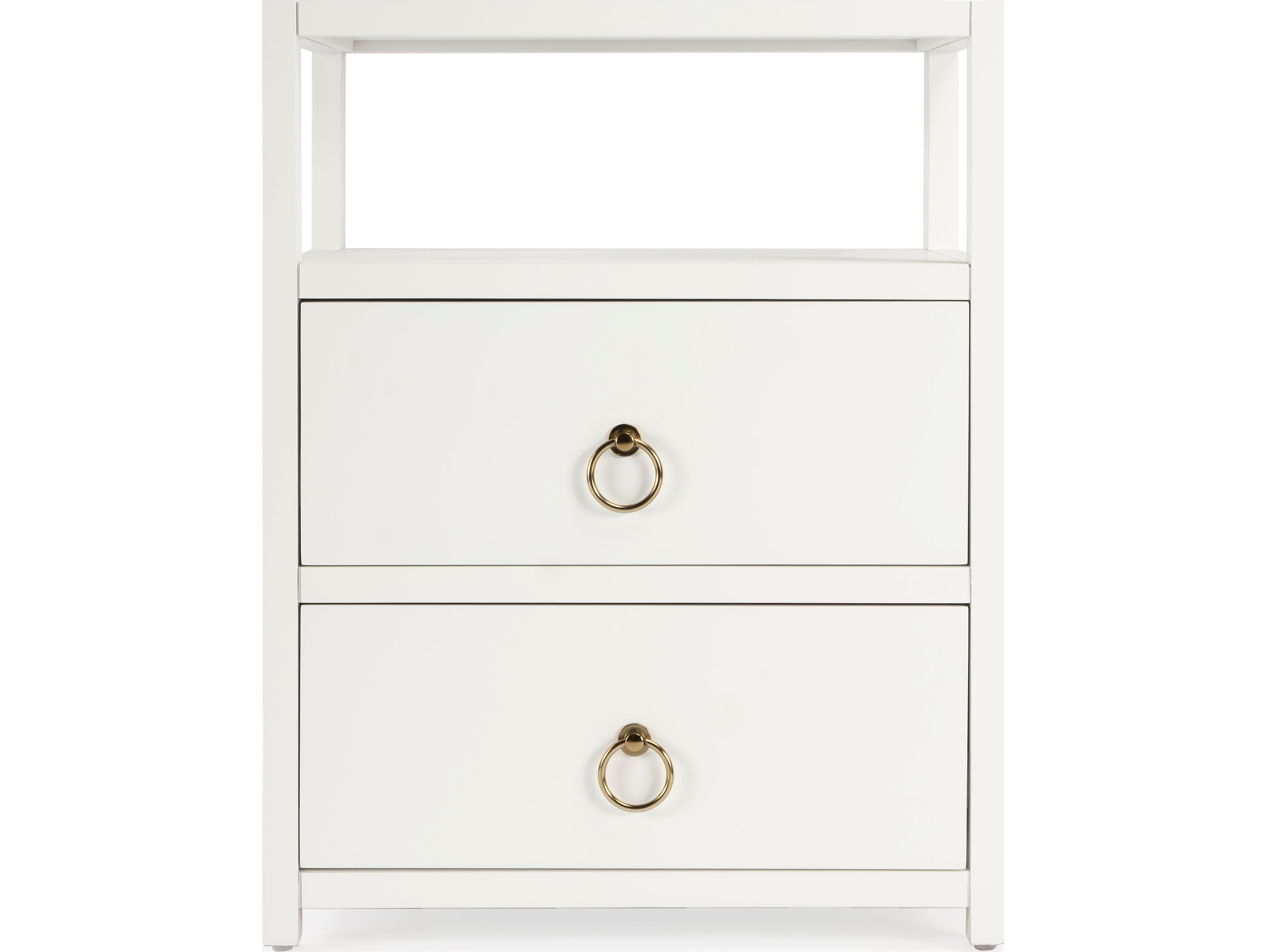 Butler Lark 2-Drawers Acacia Wood Nightstand