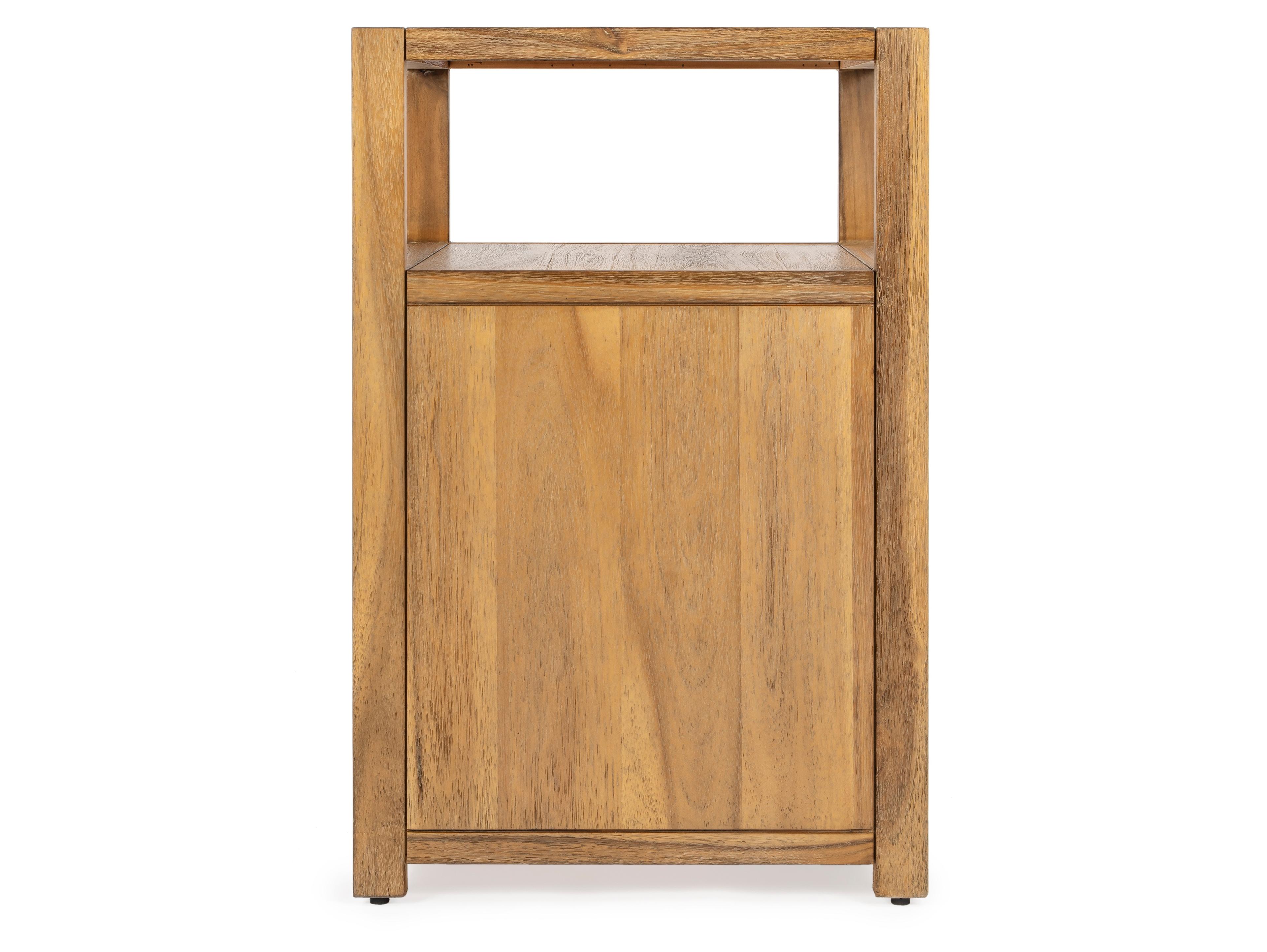Butler Lark 2-Drawers Brown Pine Wood Nightstand