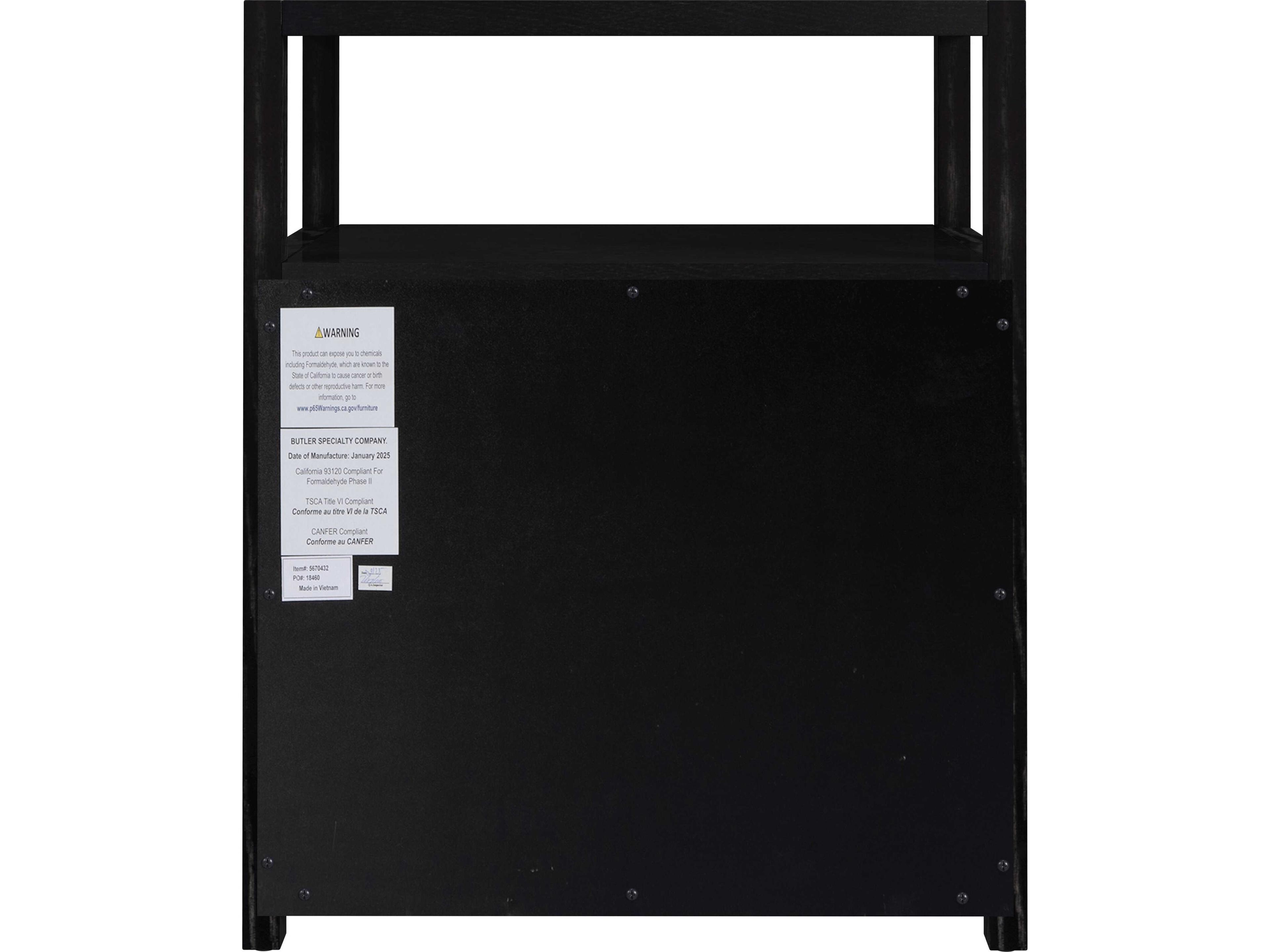 Butler Lark 2-Drawers Solid Wood Nightstand