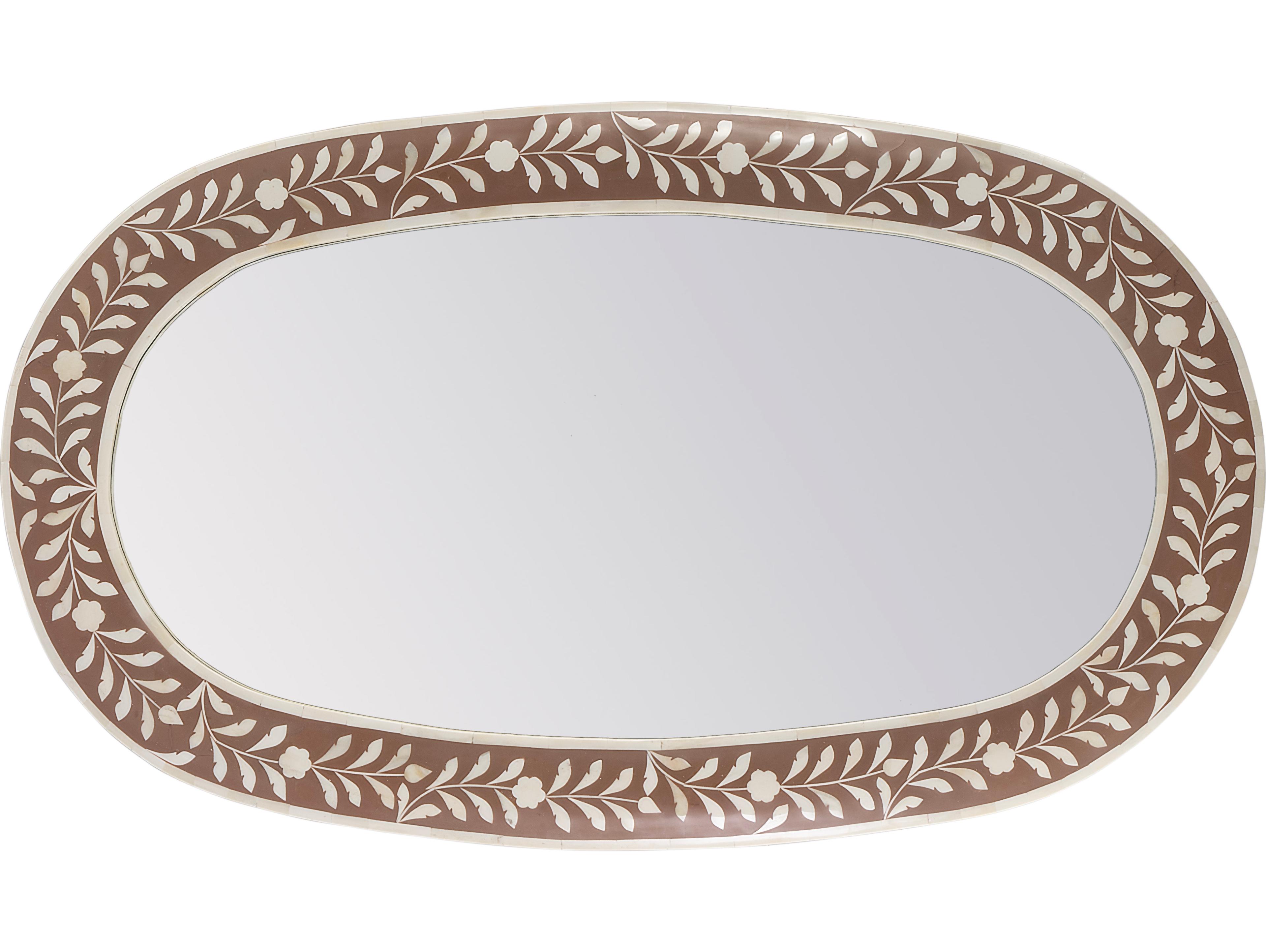Butler Trubadur Pink Oval Wall Mirror