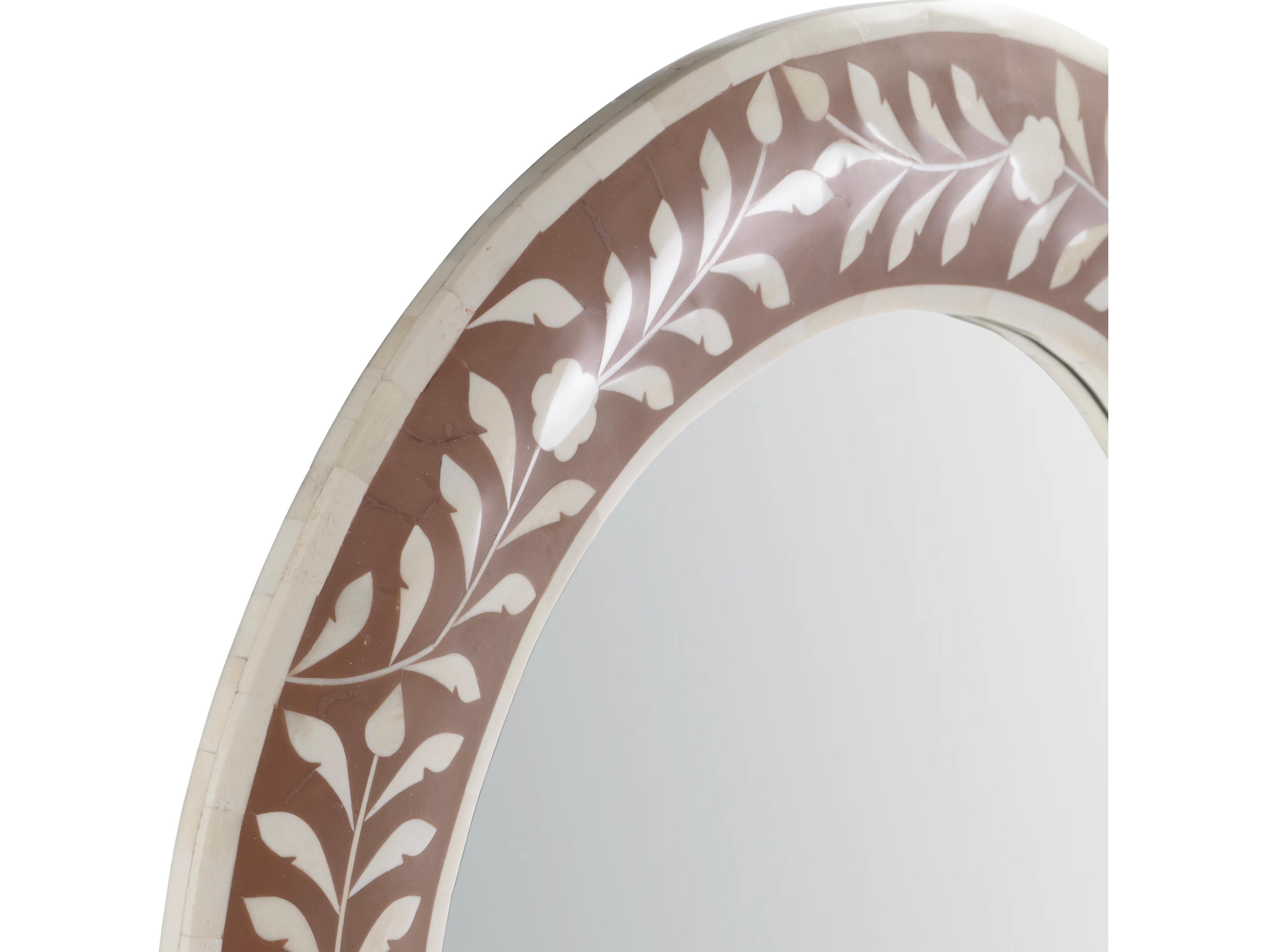 Butler Trubadur Pink Oval Wall Mirror