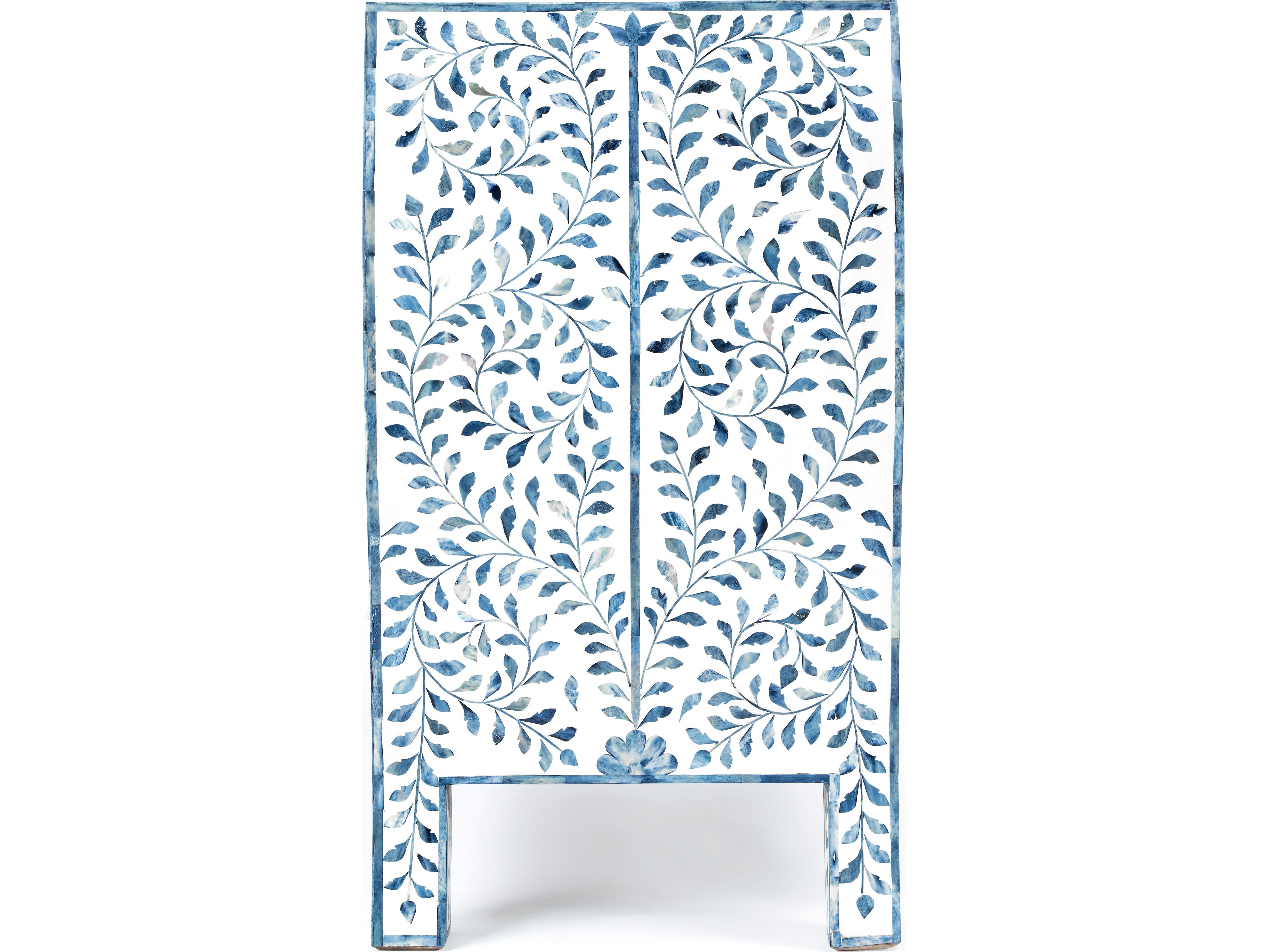 Butler Trubadur Blue And White Bone Accent Chest