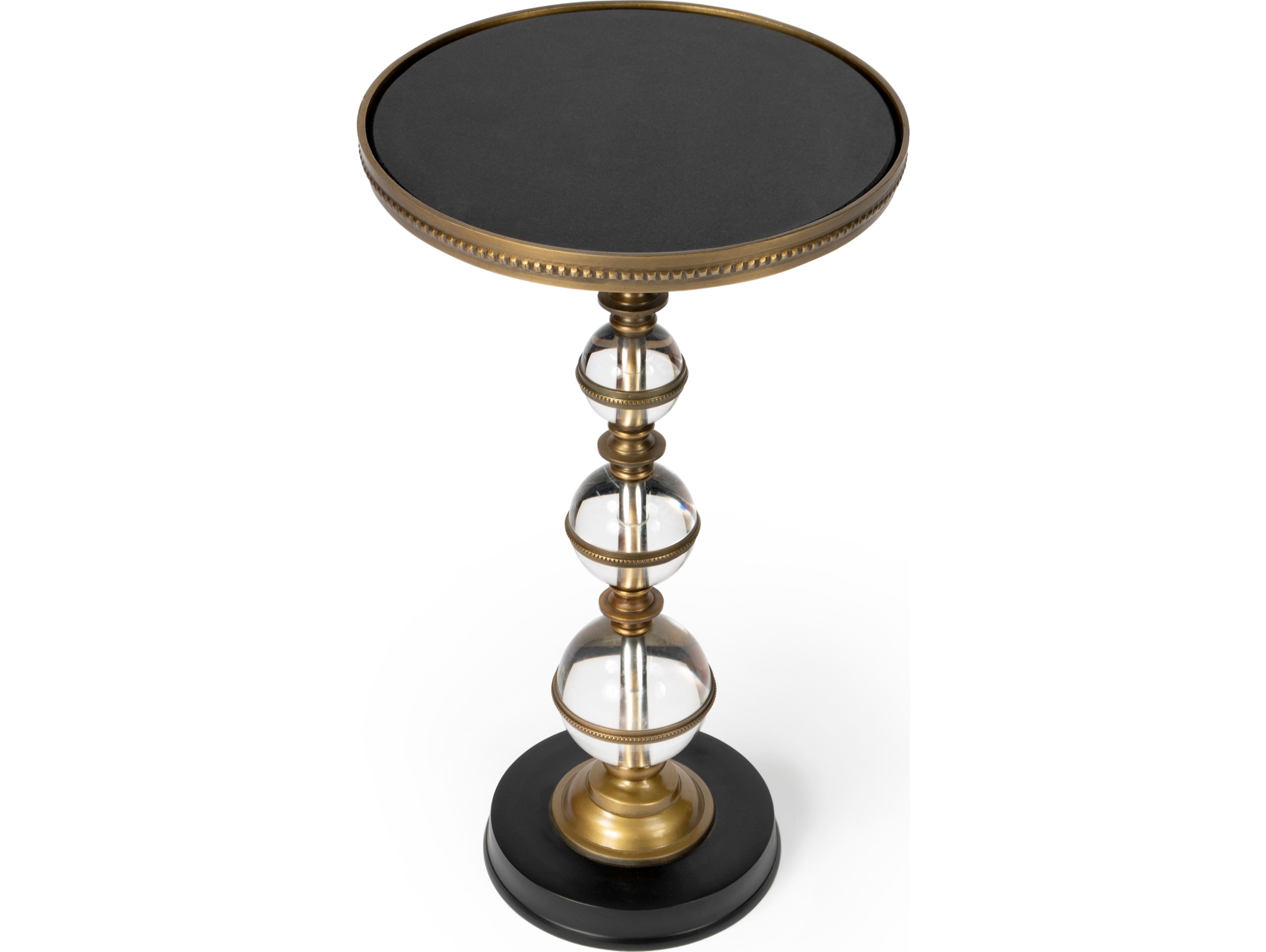 Butler Forella Round Granite End Table