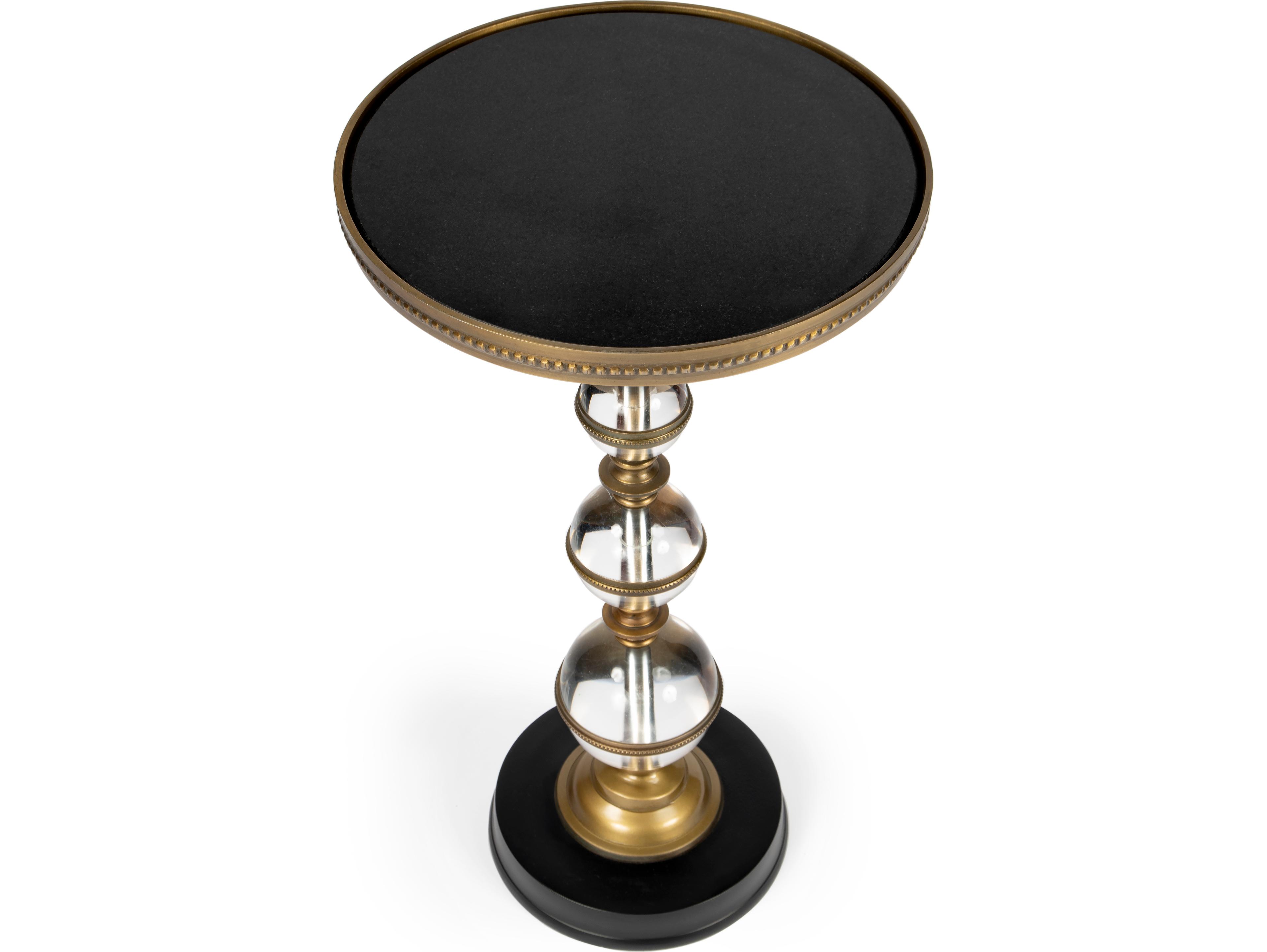 Butler Forella Round Granite End Table