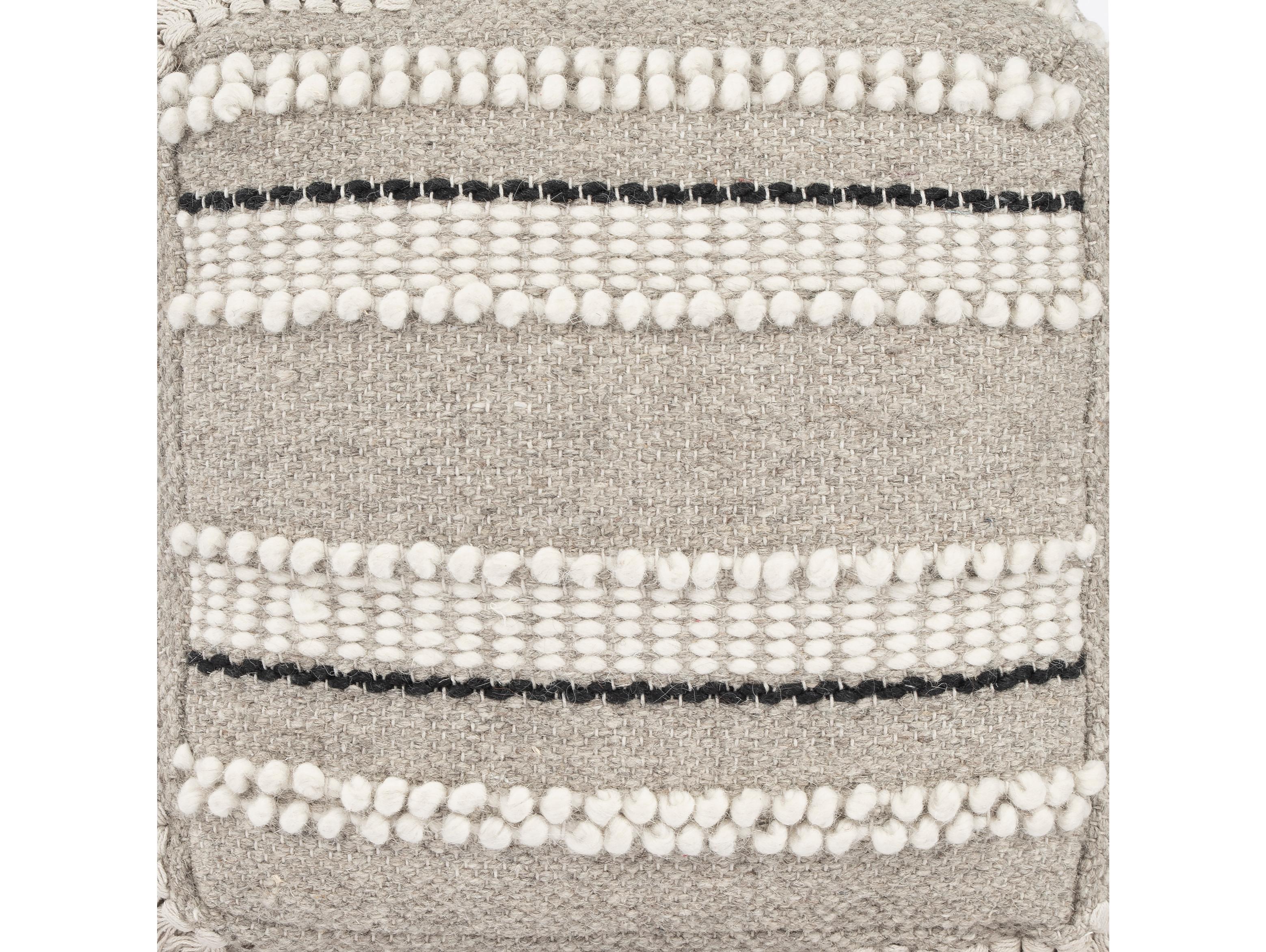 Butler Realisa Grey Upholstered Pouf