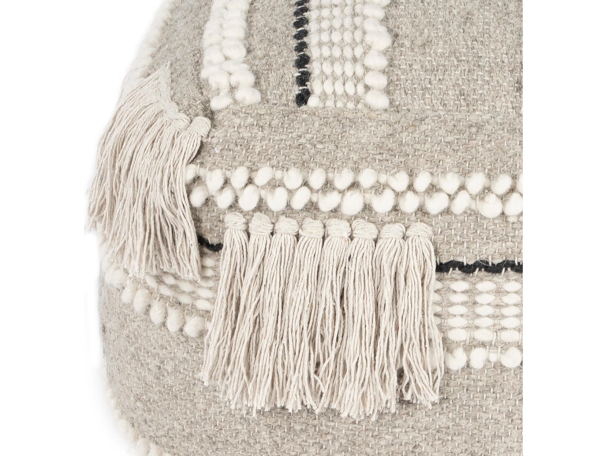 Butler Realisa Grey Upholstered Pouf