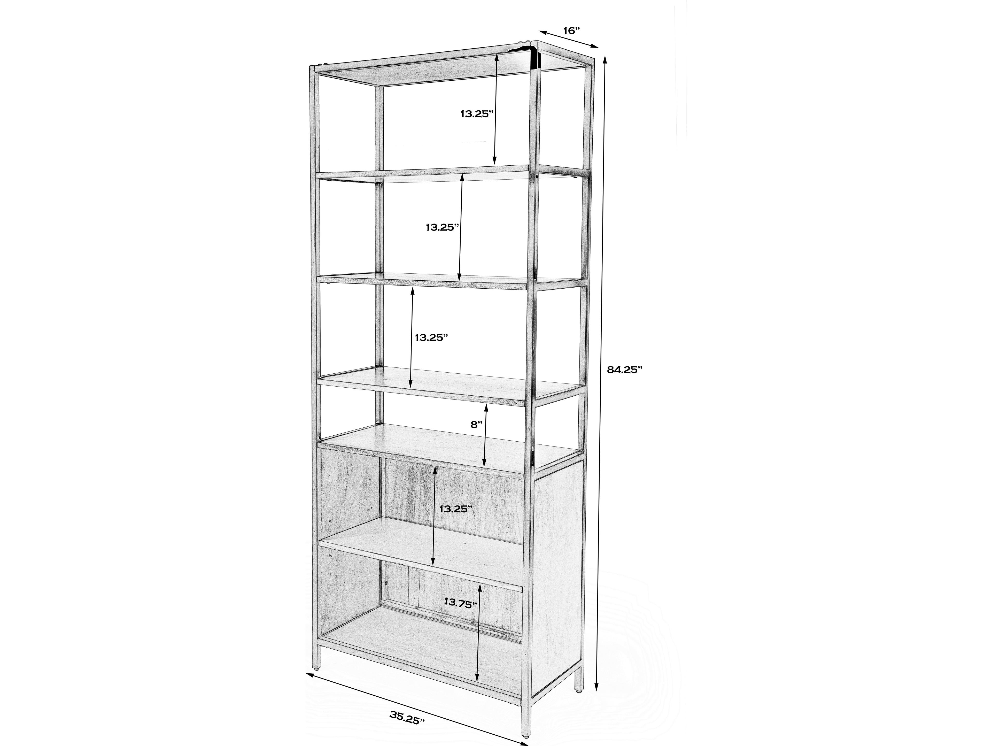 Butler Hans Natural Rustic Bookcase