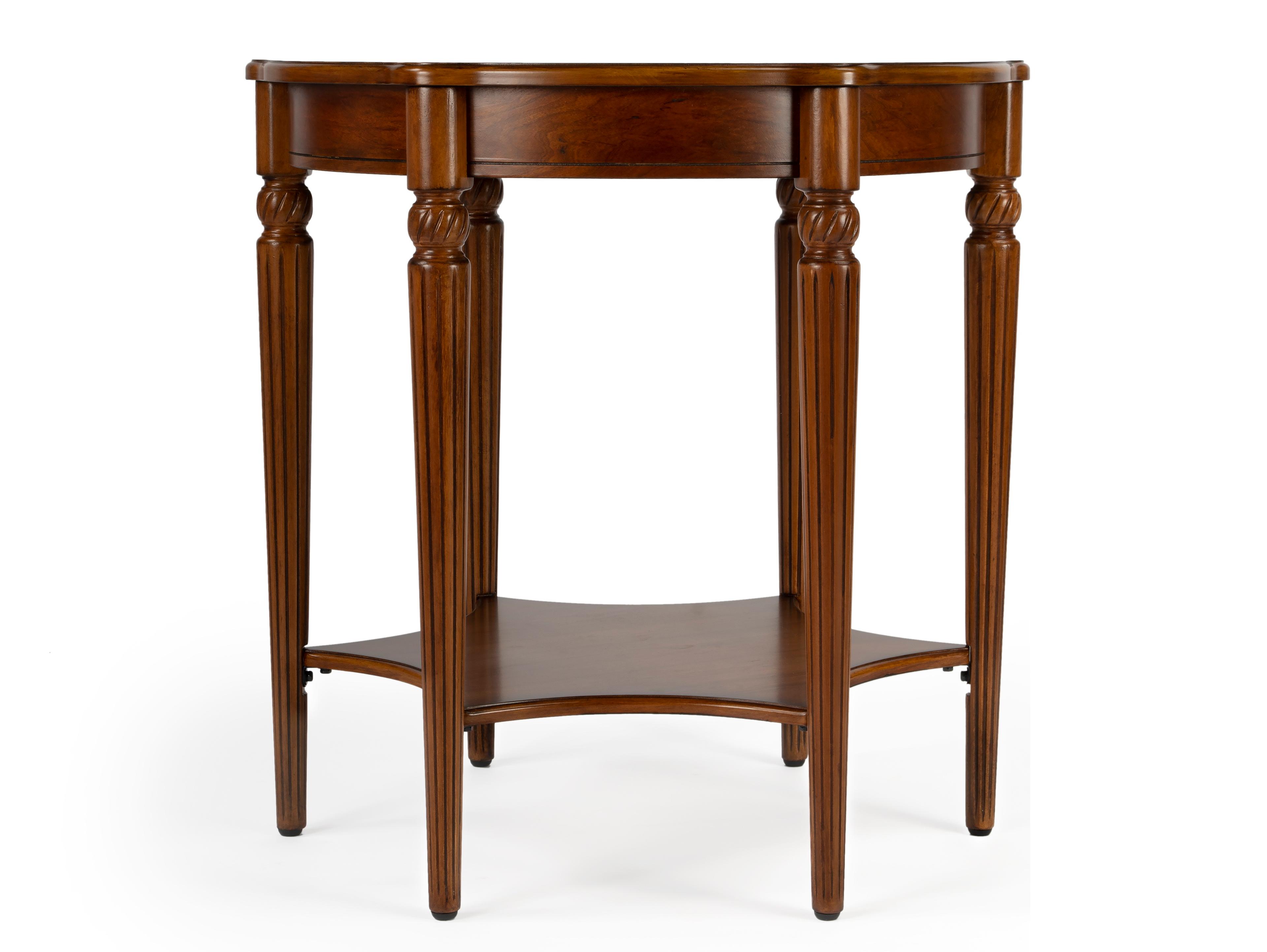 Butler Bainbridge Round Wood Olive Ash End Table