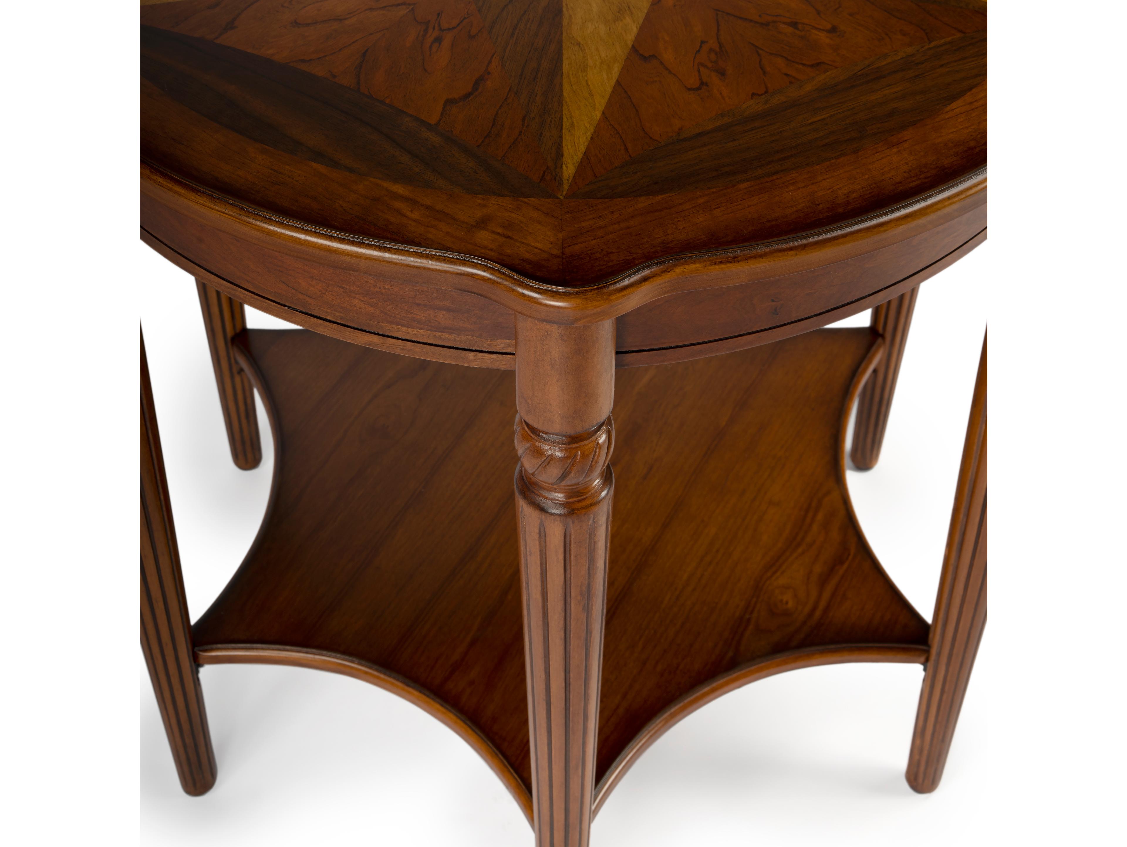 Butler Bainbridge Round Wood Olive Ash End Table