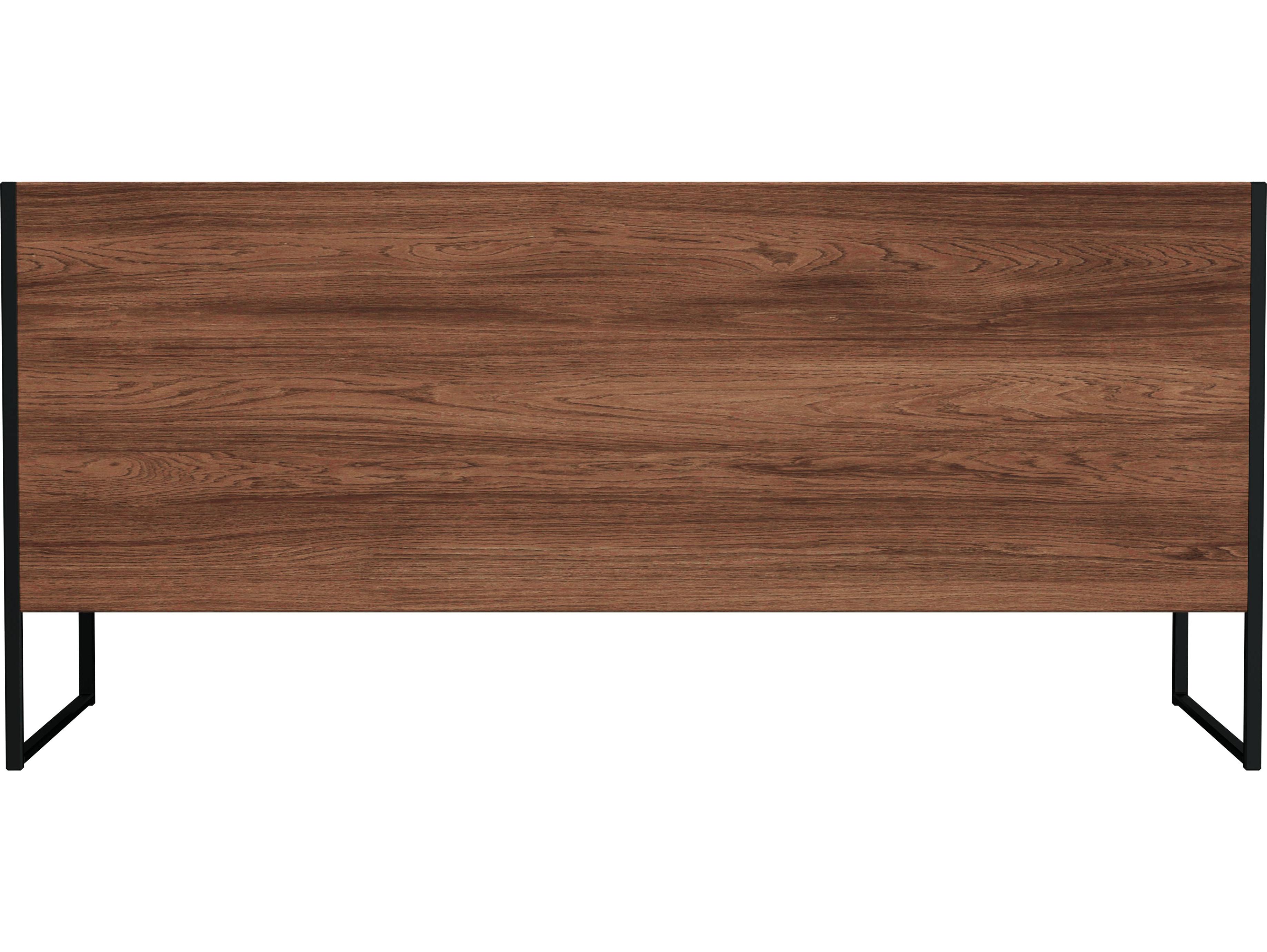 Butler Drake Walnut Brown Wood Executive Desk